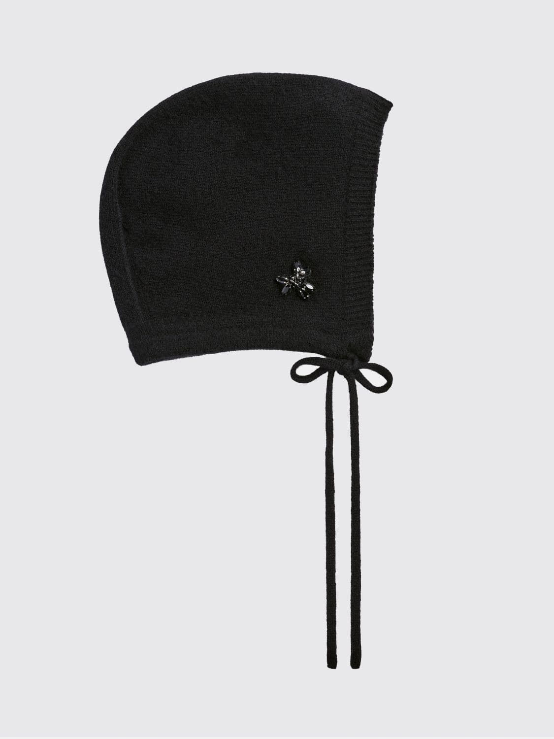 Simone Rocha Sequin-Embroidered Cashmere Beanie with Ties