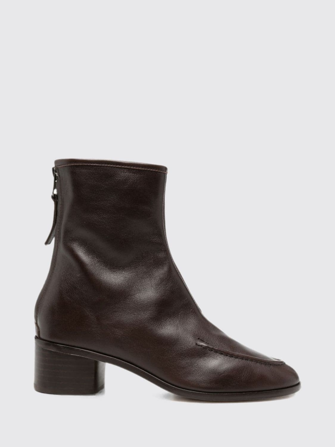 Hereu Juliol Smooth Calfskin Ankle Boots with Round Toe