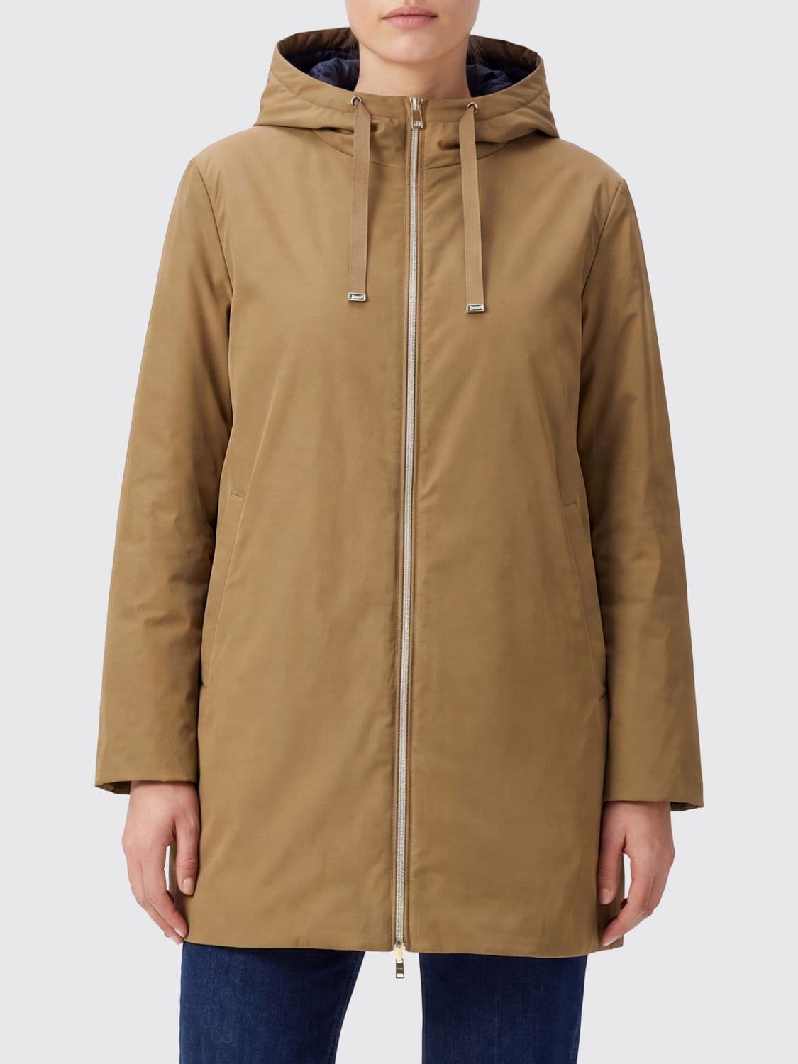 Herno Short Reversible Quilted Nylon Down Jacket with Hood