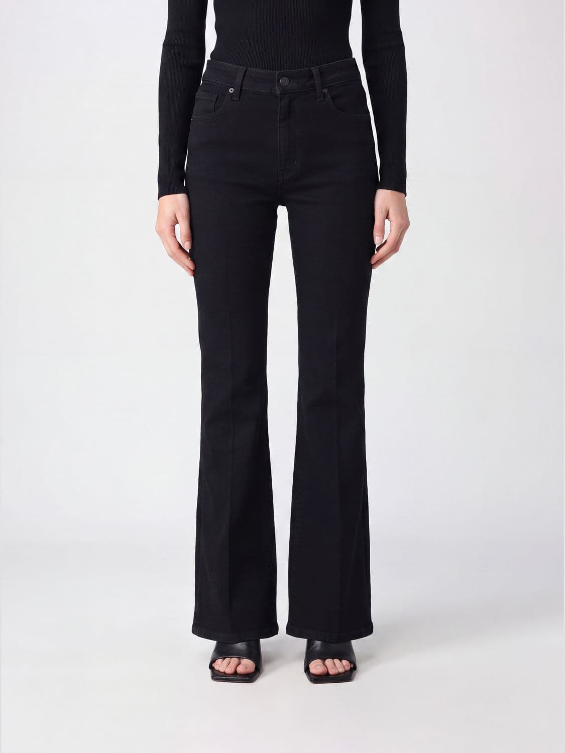 Frame The Reboot High-Waist Flared-Fit Jeans in Stretch Denim