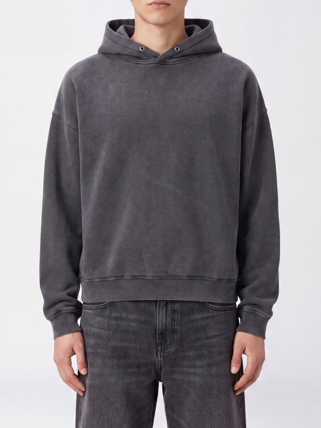 Sunflower Relaxed Fit Cotton Hoodie with Dropped Shoulders