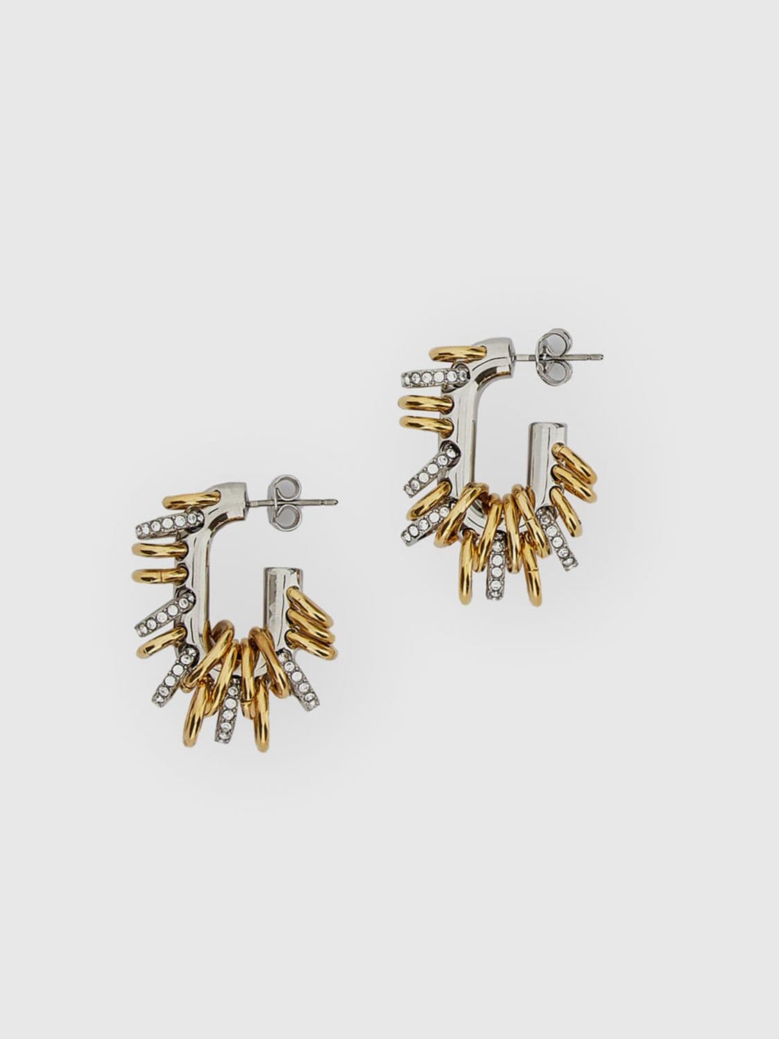 Rabanne Punk XL Link Crystal-Embellished Dangle Earrings
