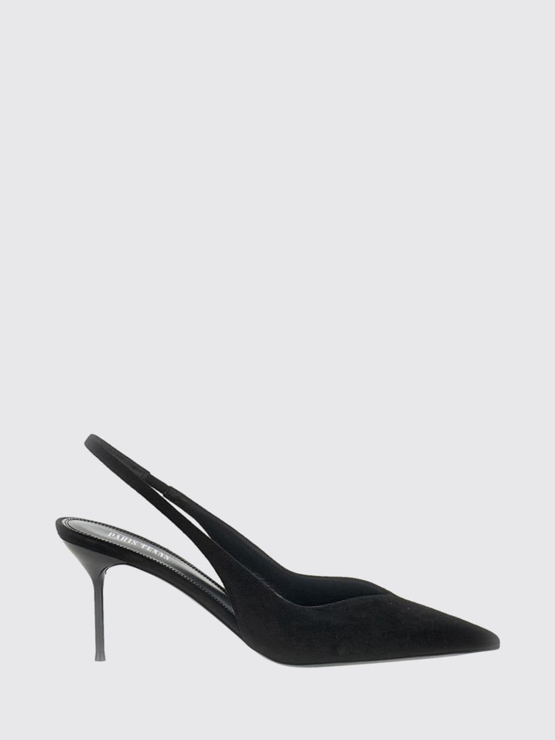 Paris Texas Suede Mid-Heel Slingback Pumps