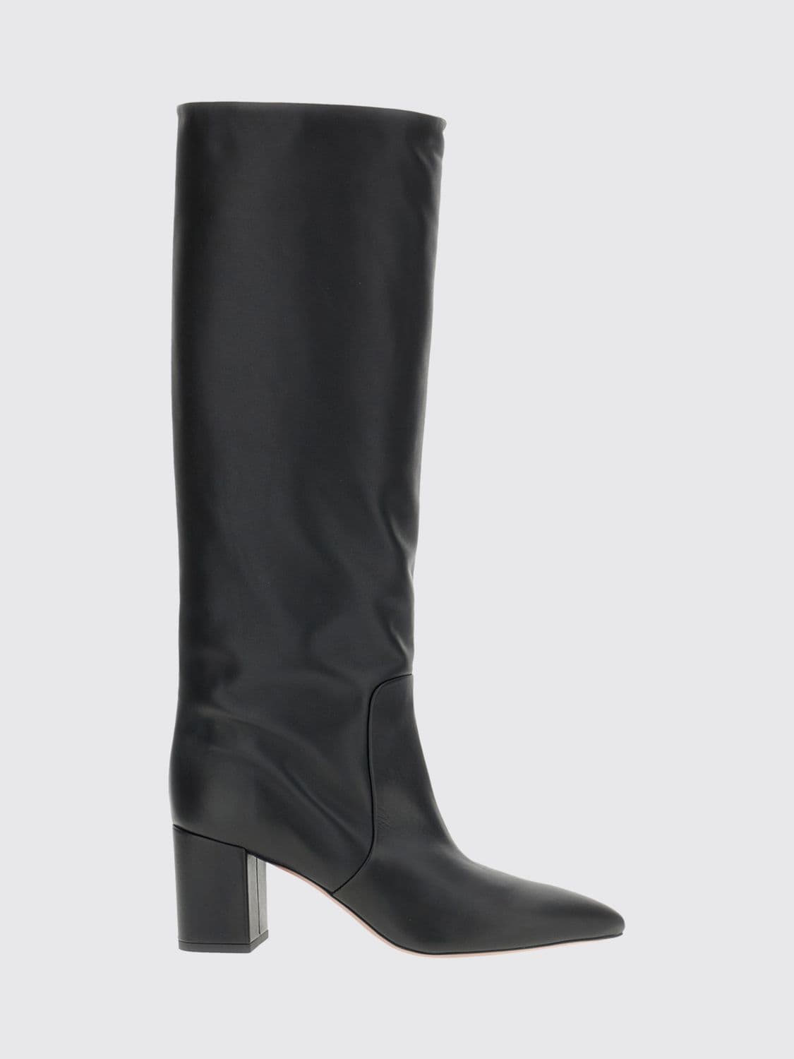 Paris Texas Anja Mid-Heel Leather Knee-High Boots