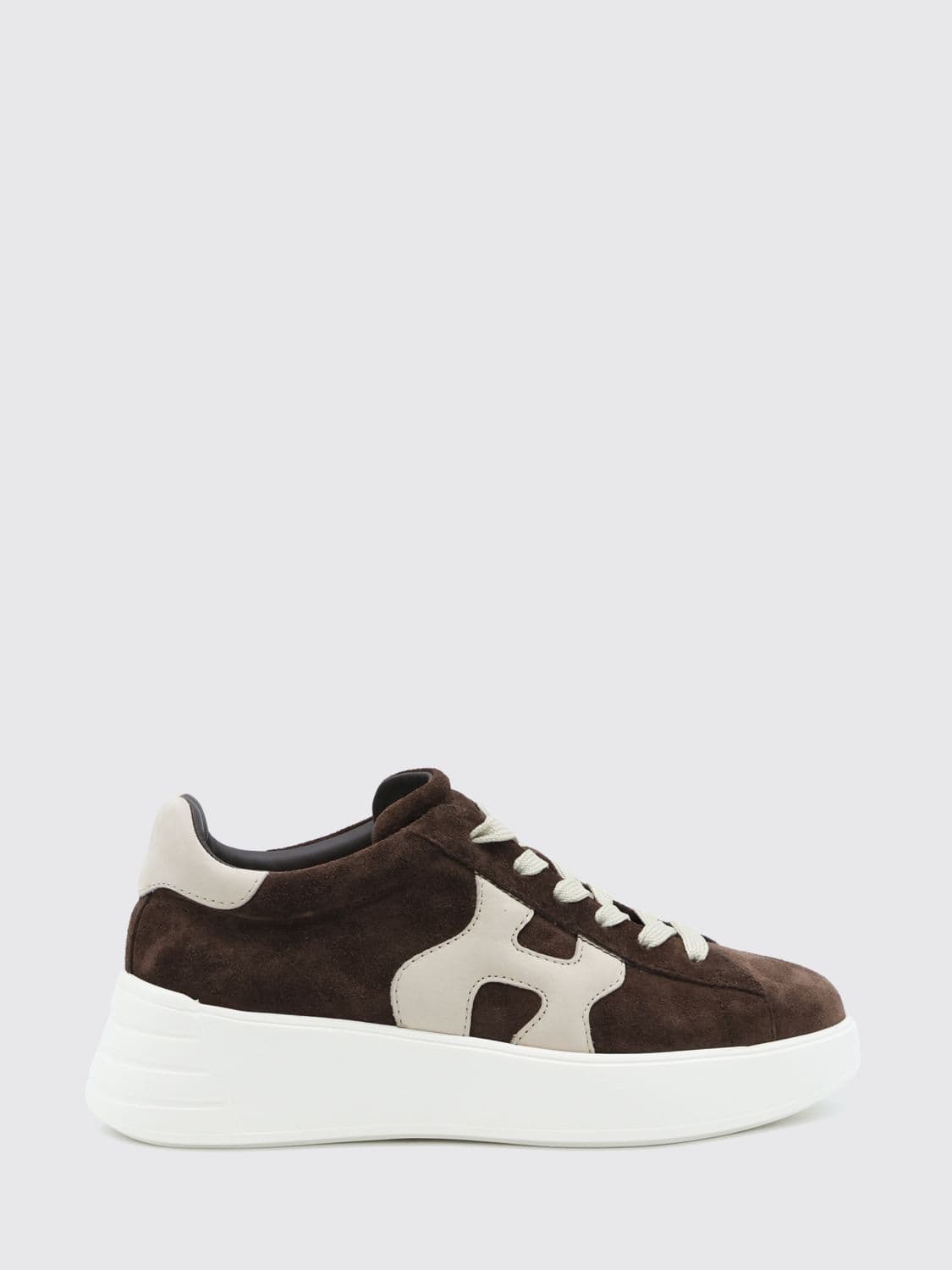 Hogan Rebel Leather and Suede Sneakers with Chunky Sole