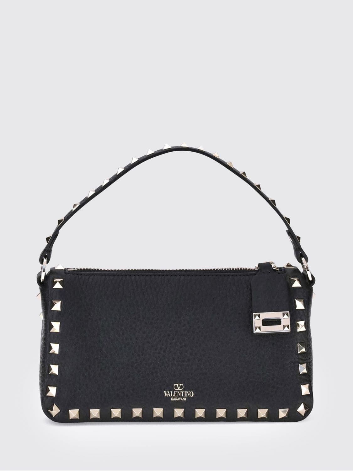 Valentino Garavani Rockstud Calfskin Leather Mini Handbag with Studs · OS