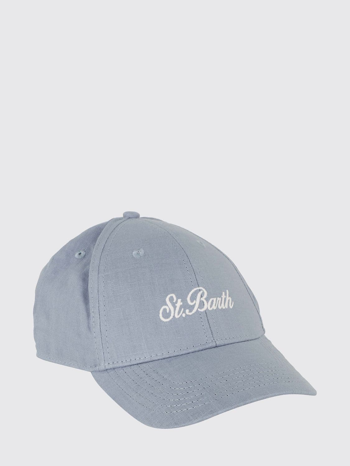 Mc2 Saint Barth Cotton Baseball Cap with Embroidered Logo and Slogan