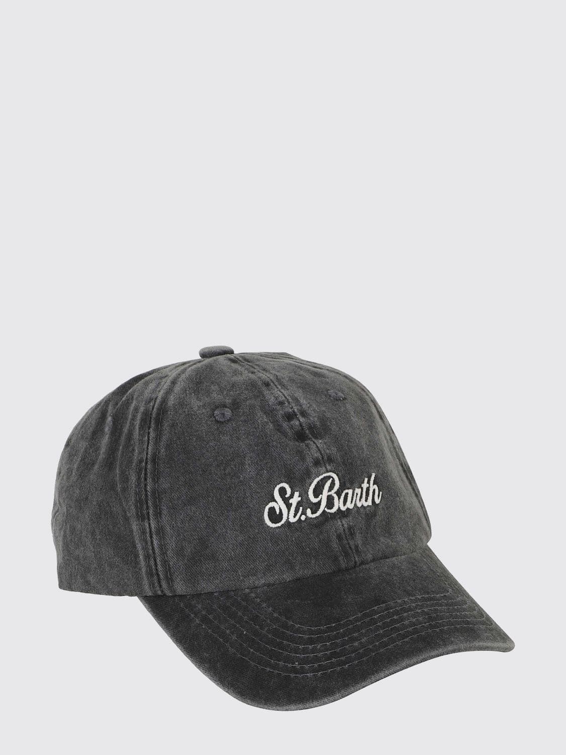 Mc2 Saint Barth Cotton Denim Baseball Cap with Embroidered Logo · OS