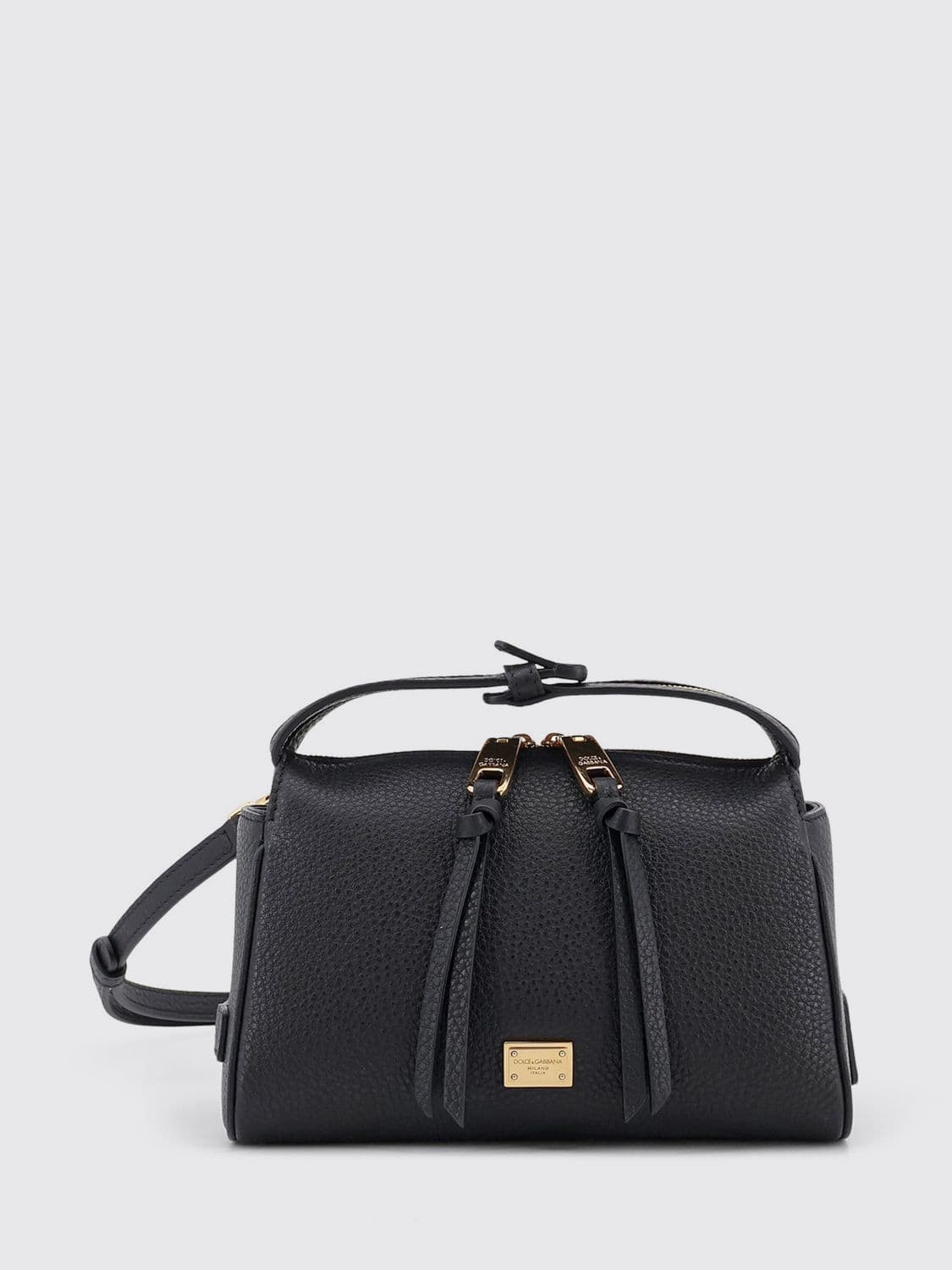 Dolce & Gabbana Vittoria Mini Handbag in Grained Calfskin Leather · OS