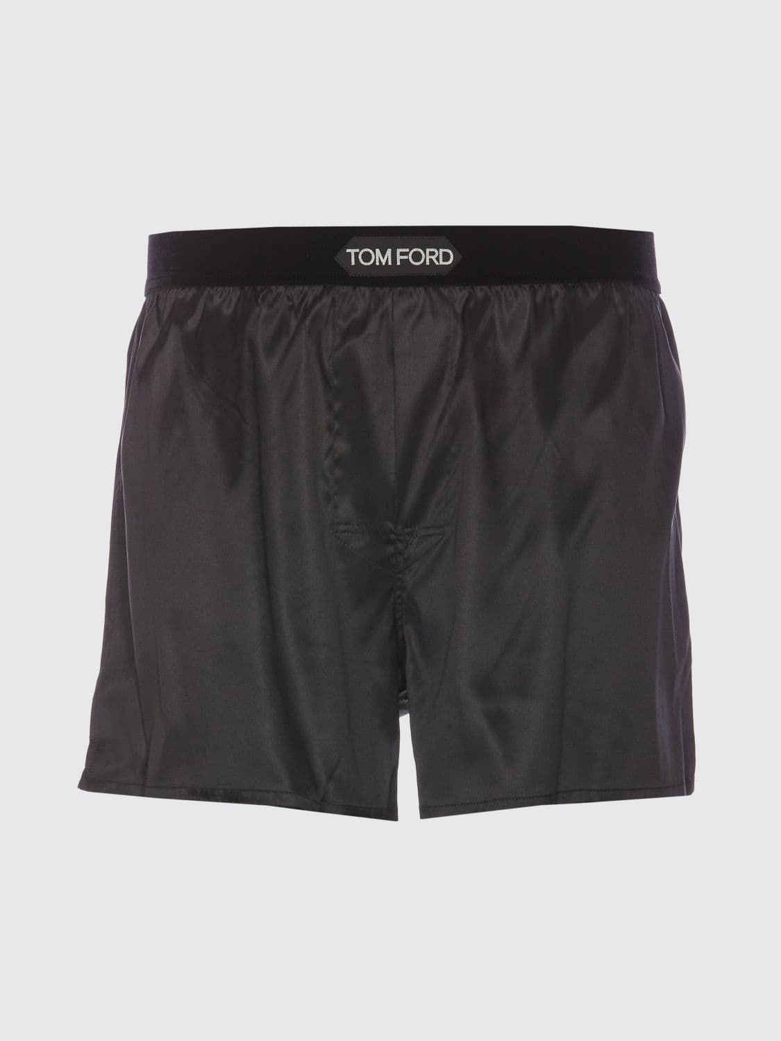 Tom Ford Silk Boxers with Elasticized Logo Waistband