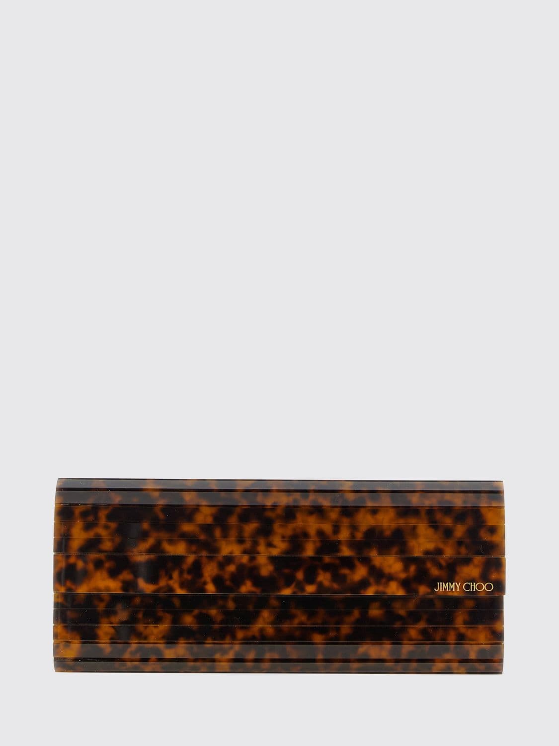 Jimmy Choo Sweetie Tortoiseshell-Effect Rigid Resin Clutch