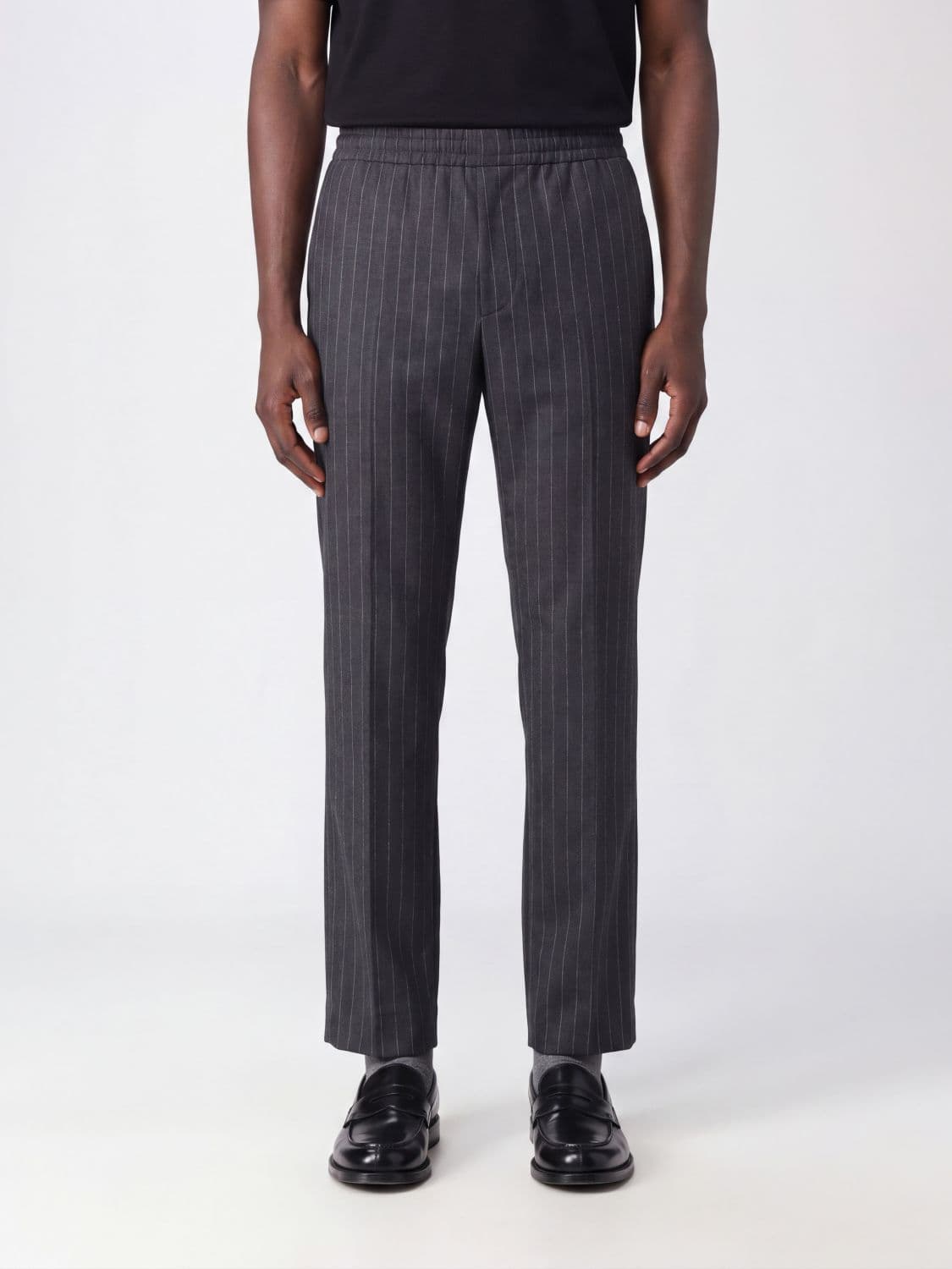 Burberry Pinstripe Wool Straight Fit Jogging Trousers with Elasticated Waist · 50