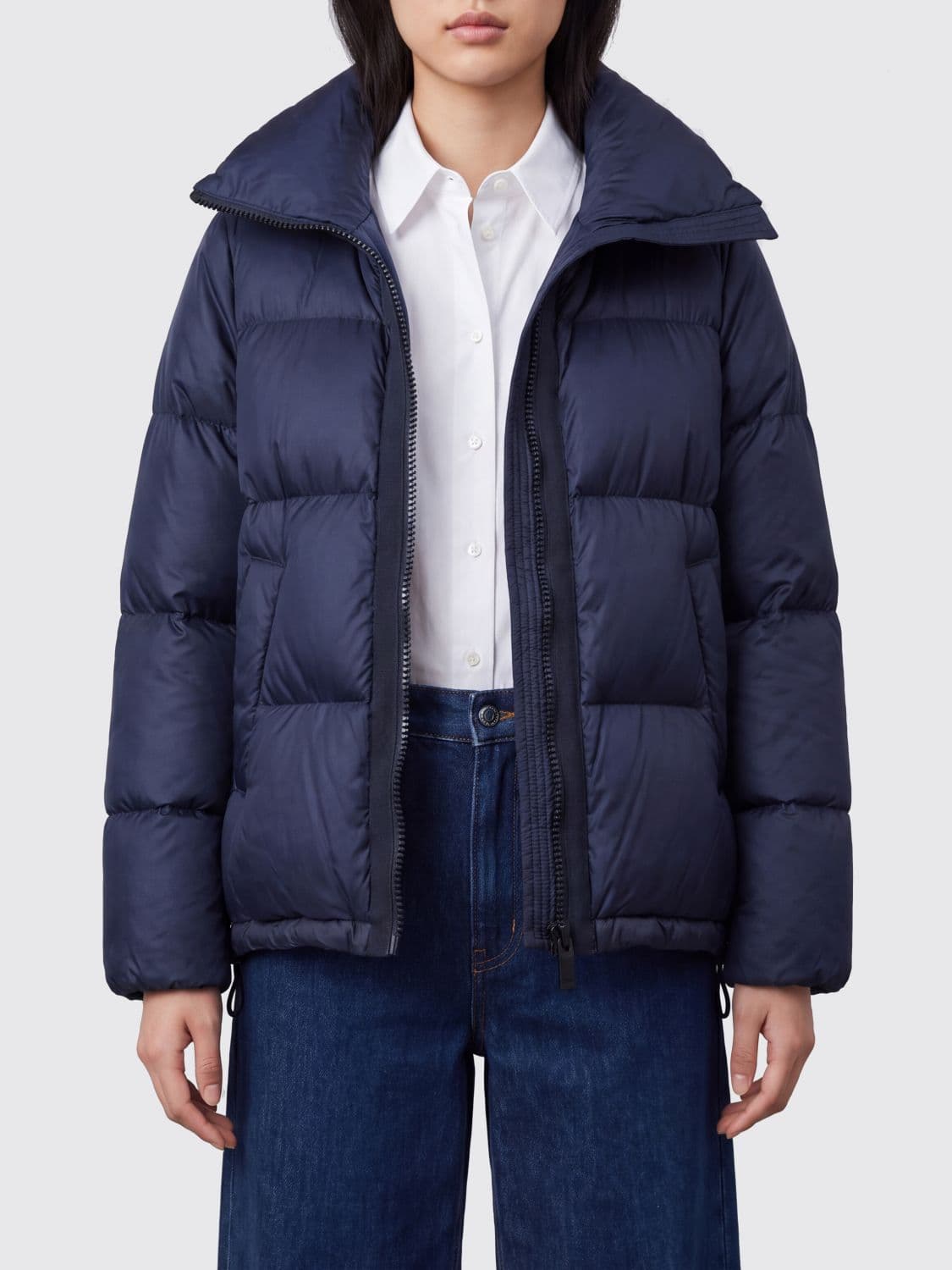 Sacai Short Waterproof Technical Nylon Down Jacket with High Neck · 3
