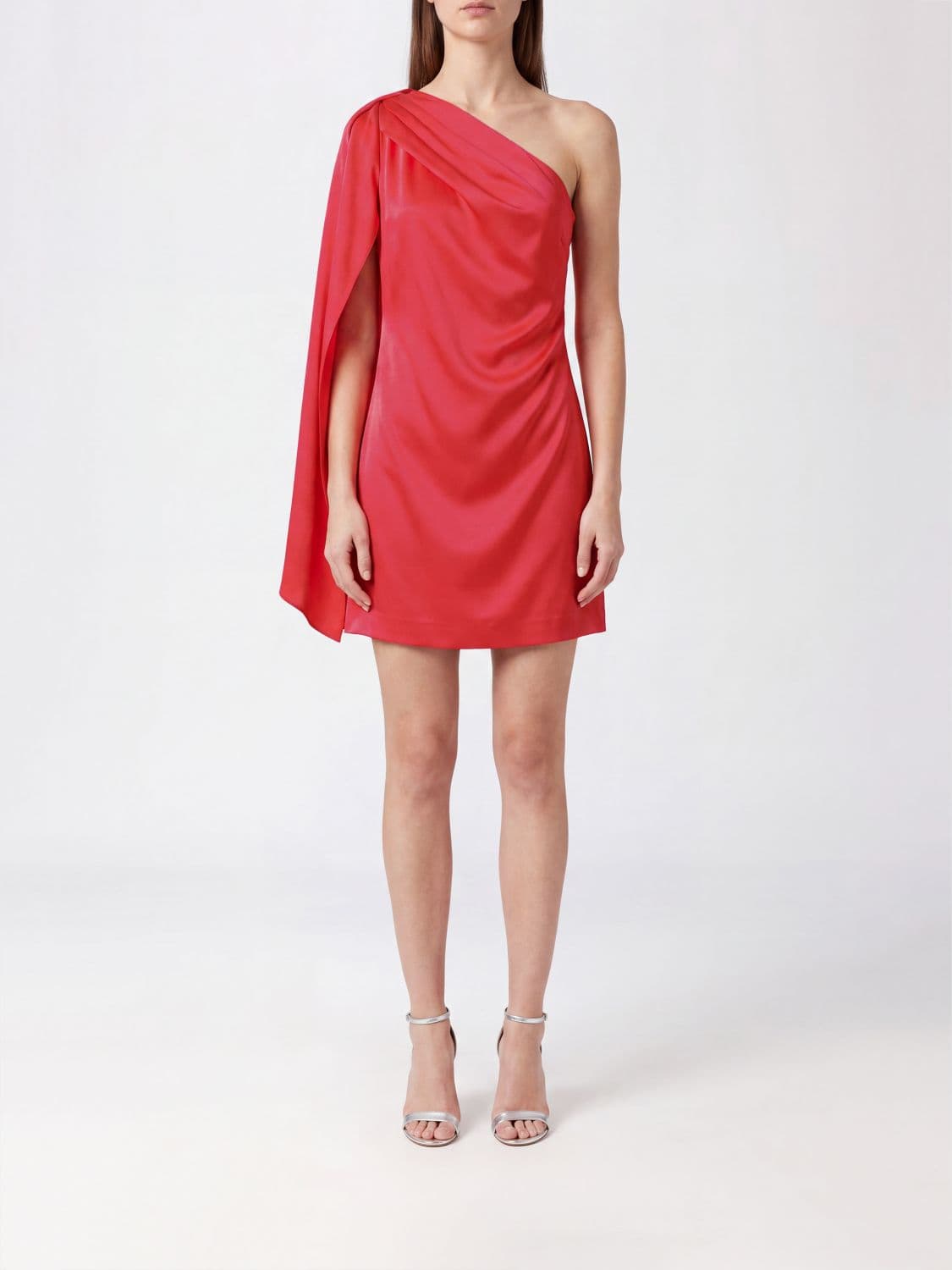 Stella Mccartney Asymmetric One-Shoulder Crêpe Mini Dress for Ceremonies