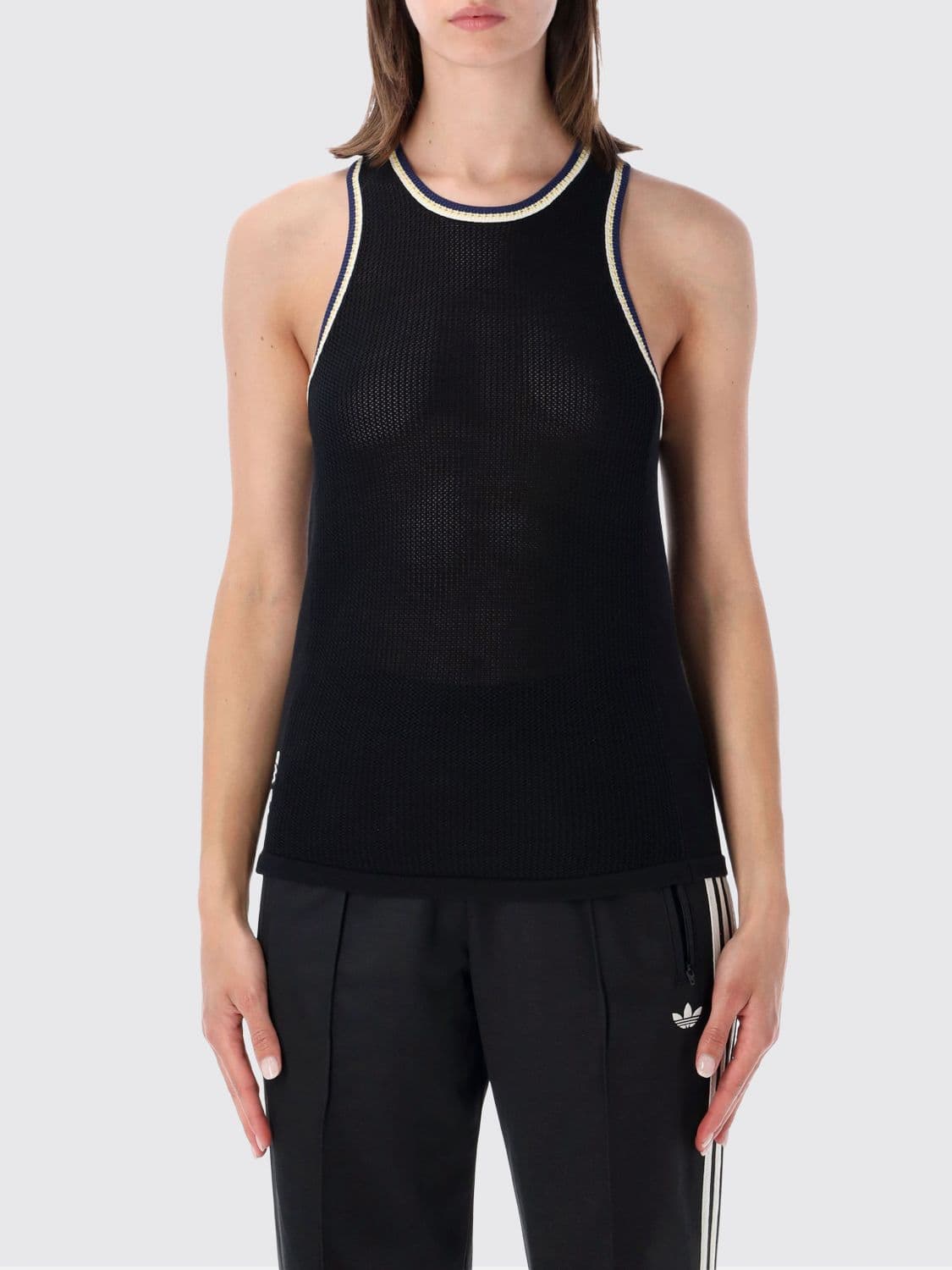 Y-3 Cotton-Blend Racerback Sports Tank Top with Contrast Logo · XS