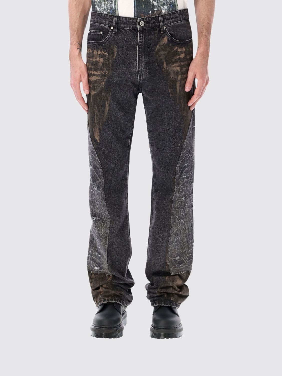 Who Decides War Straight Fit Mid-Rise Graphic Print Denim Jeans · 30
