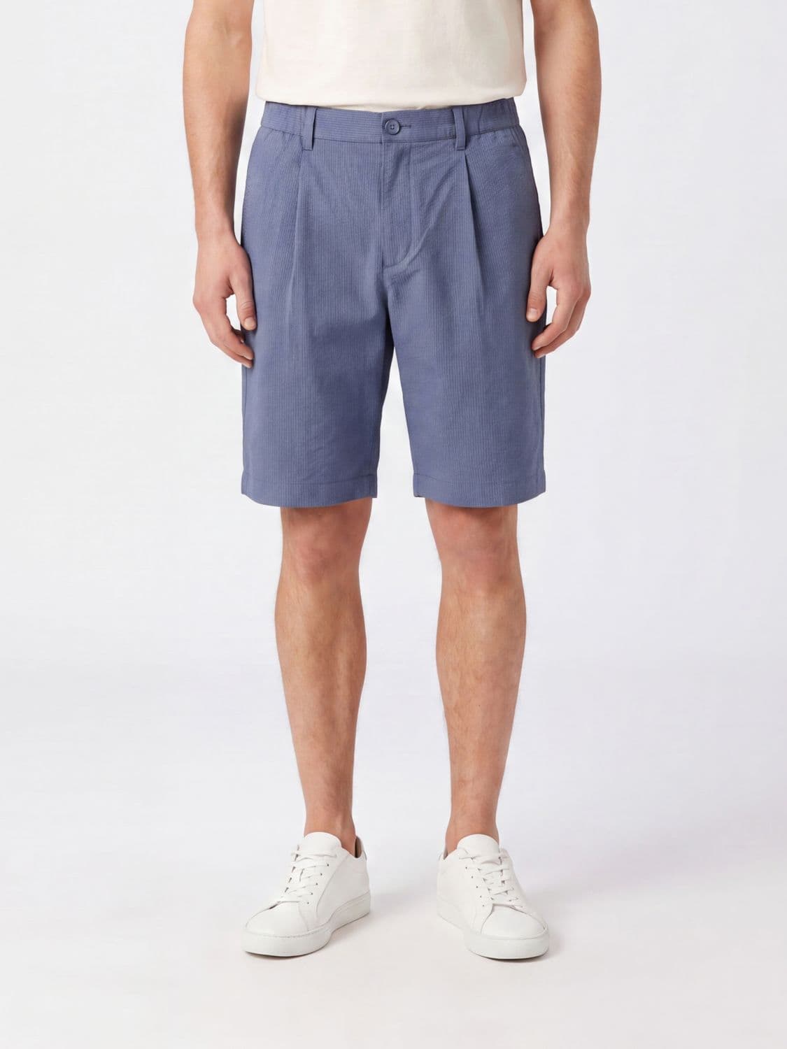 Herno Crêpe Chino Shorts with Belt Loops