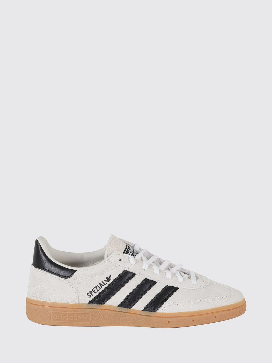 Adidas Originals Handball Spezial Leather and Suede Sneakers with 3-Stripes