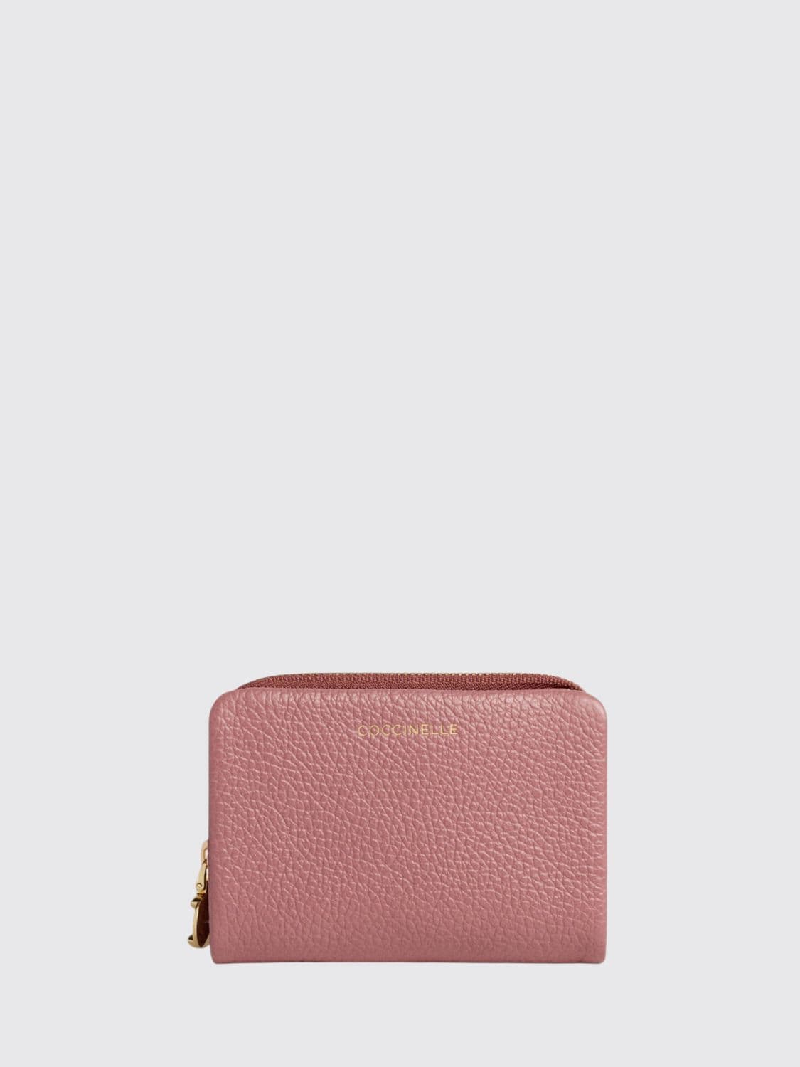 Coccinelle C-Me Softy Grained Leather Bifold Wallet with Zip · OS