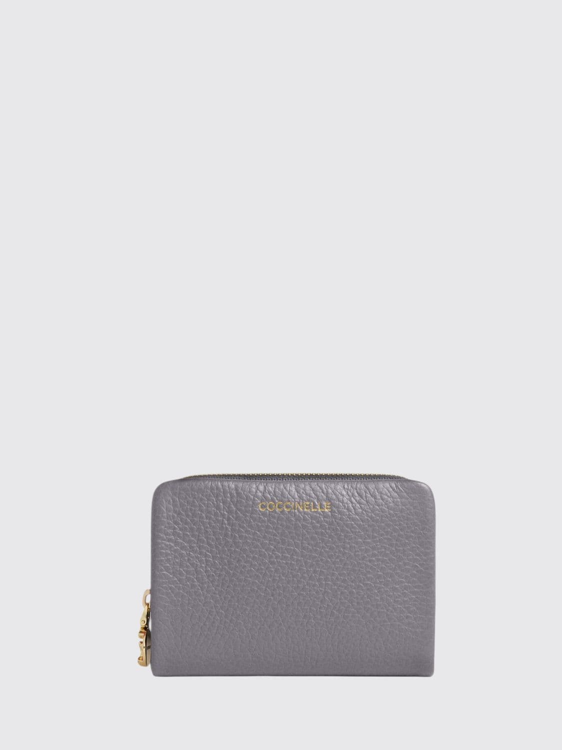 Coccinelle C-Me Softy Grained Leather Bifold Wallet with Zip · OS