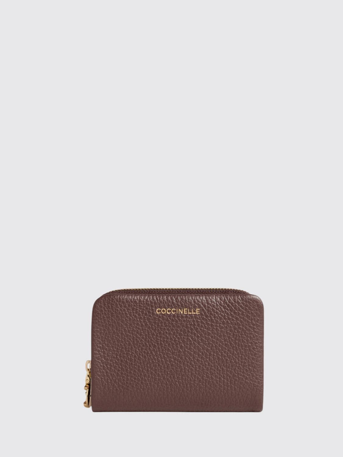 Coccinelle C-Me Softy Grained Leather Bifold Wallet with Zip · OS