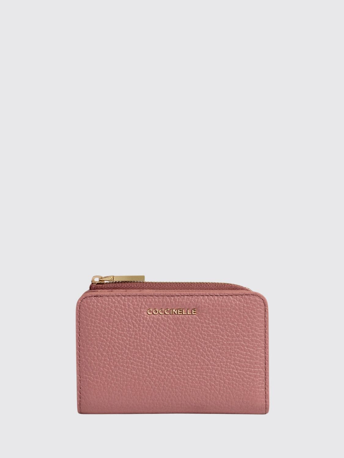 Coccinelle Metallic Soft Bifold Grained Leather Wallet · OS