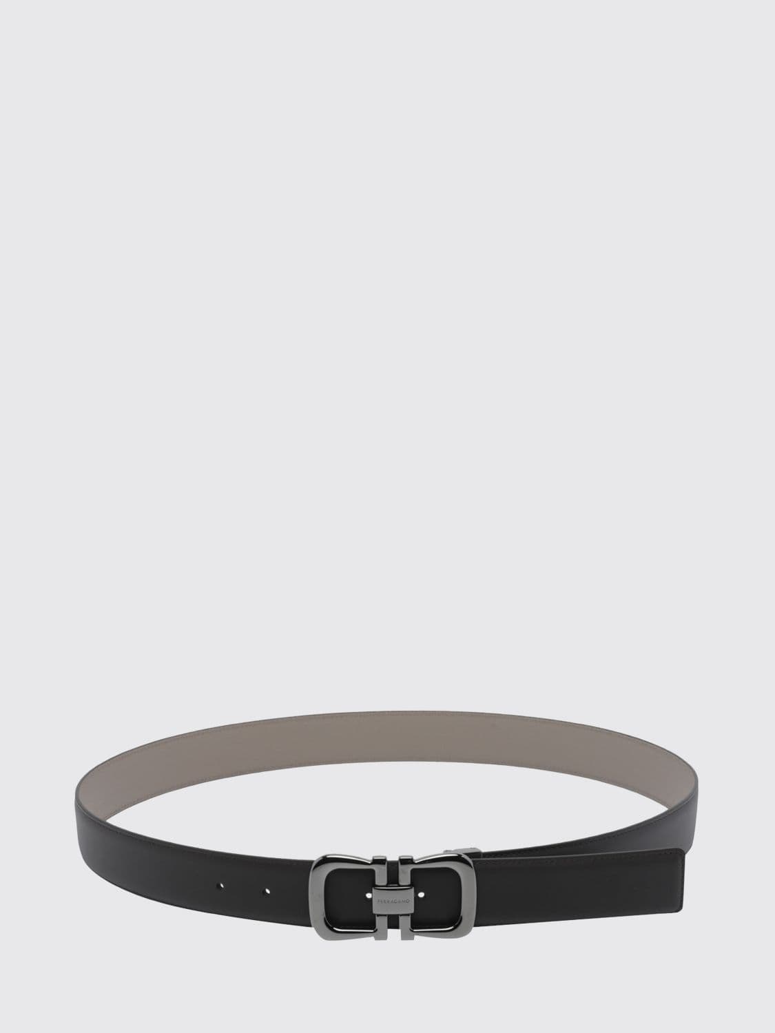 Ferragamo Reversible Gancini Belt in Two-Colour Smooth Calf Leather