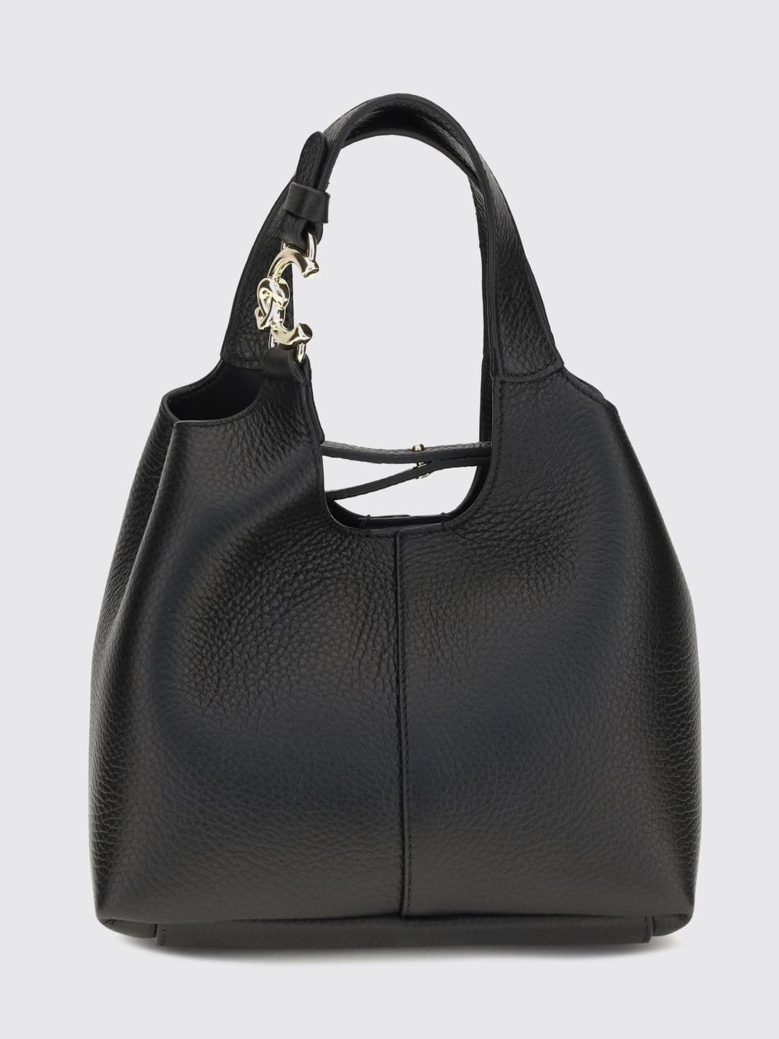 Coccinelle C-Easy Mini Tumbled Leather Handbag with Removable Inner Pouch