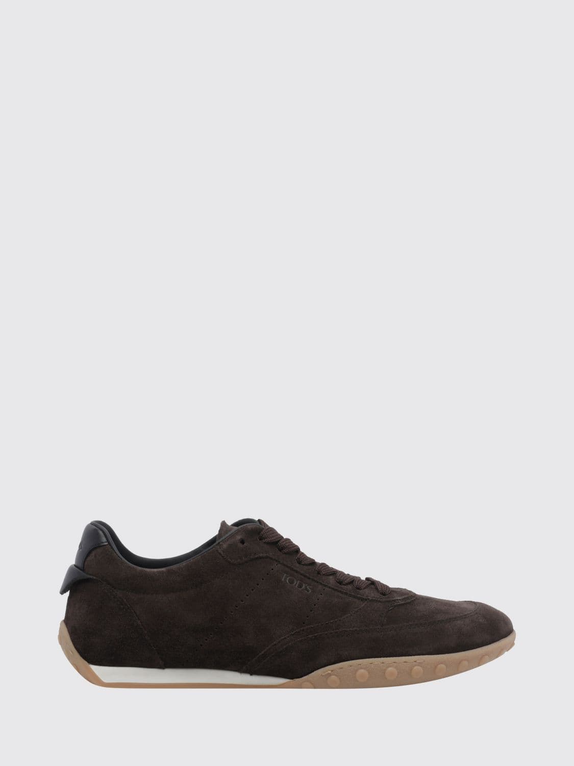 Tod's Suede Calfskin Low-Top Sneakers with Gommini Sole