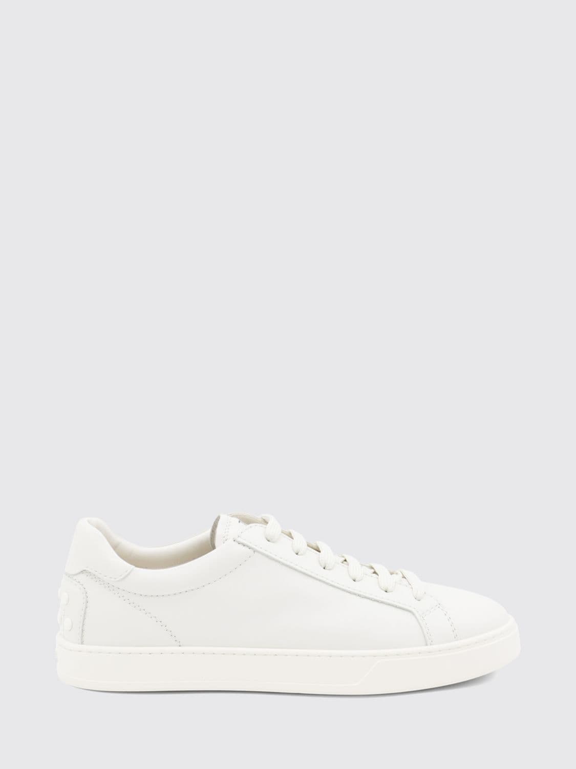 Tod's Smooth Calfskin Low-Top Sneakers with Heel Gommini