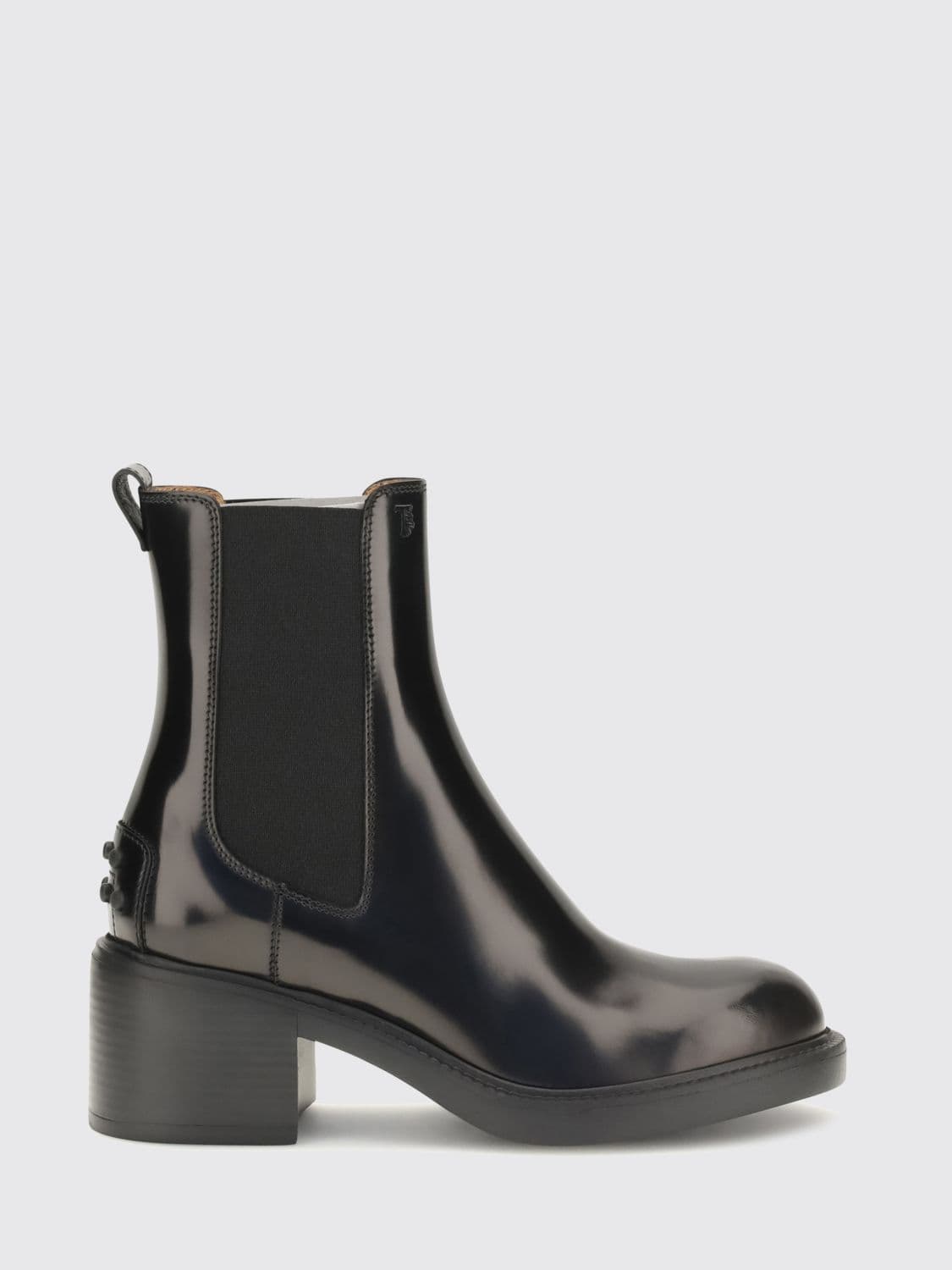 Tod's T Timeless Brushed Leather Chelsea Boots with Medium Heel