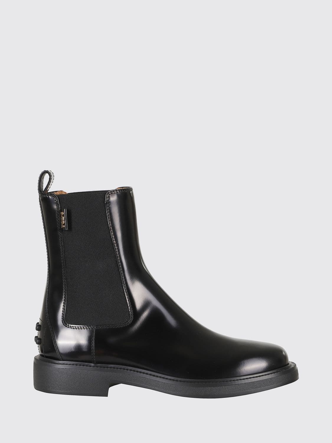 Tod's Brushed Leather Chelsea Boots with Heel Gommini