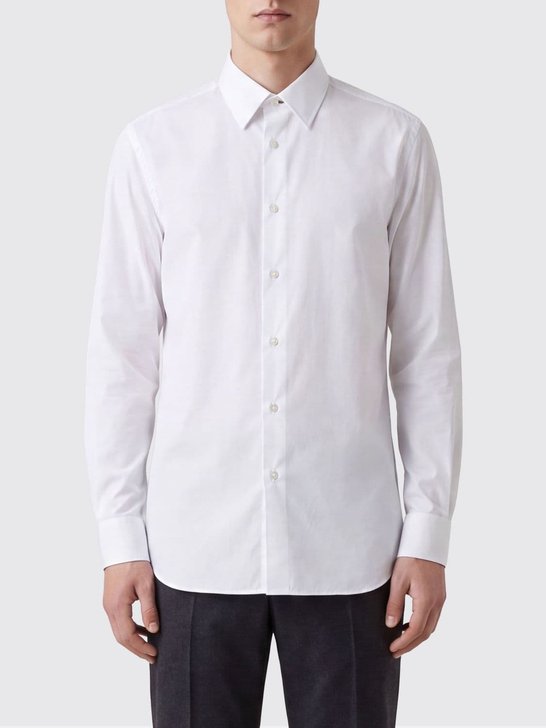 Paul Smith Slim Fit Cotton Blend Evening Shirt with French Collar
