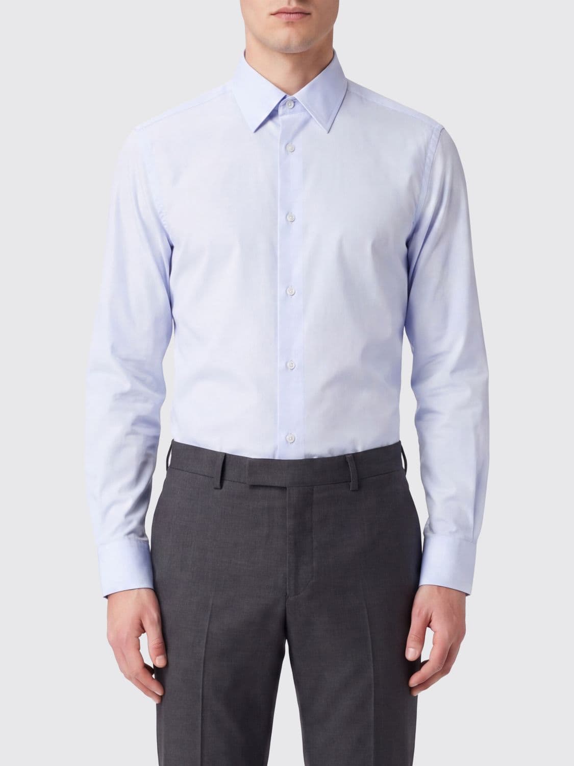 Paul Smith Slim Fit Cotton Blend Evening Shirt with French Collar