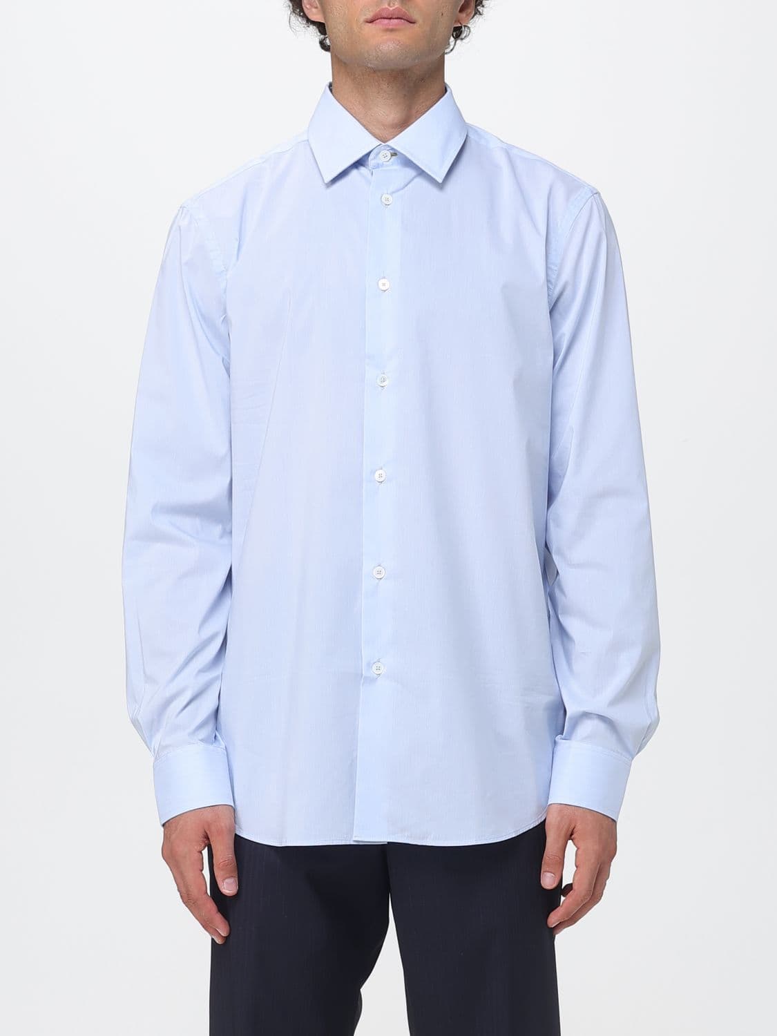 Paul Smith Slim Fit Cotton Blend Evening Shirt with French Collar · 17½
