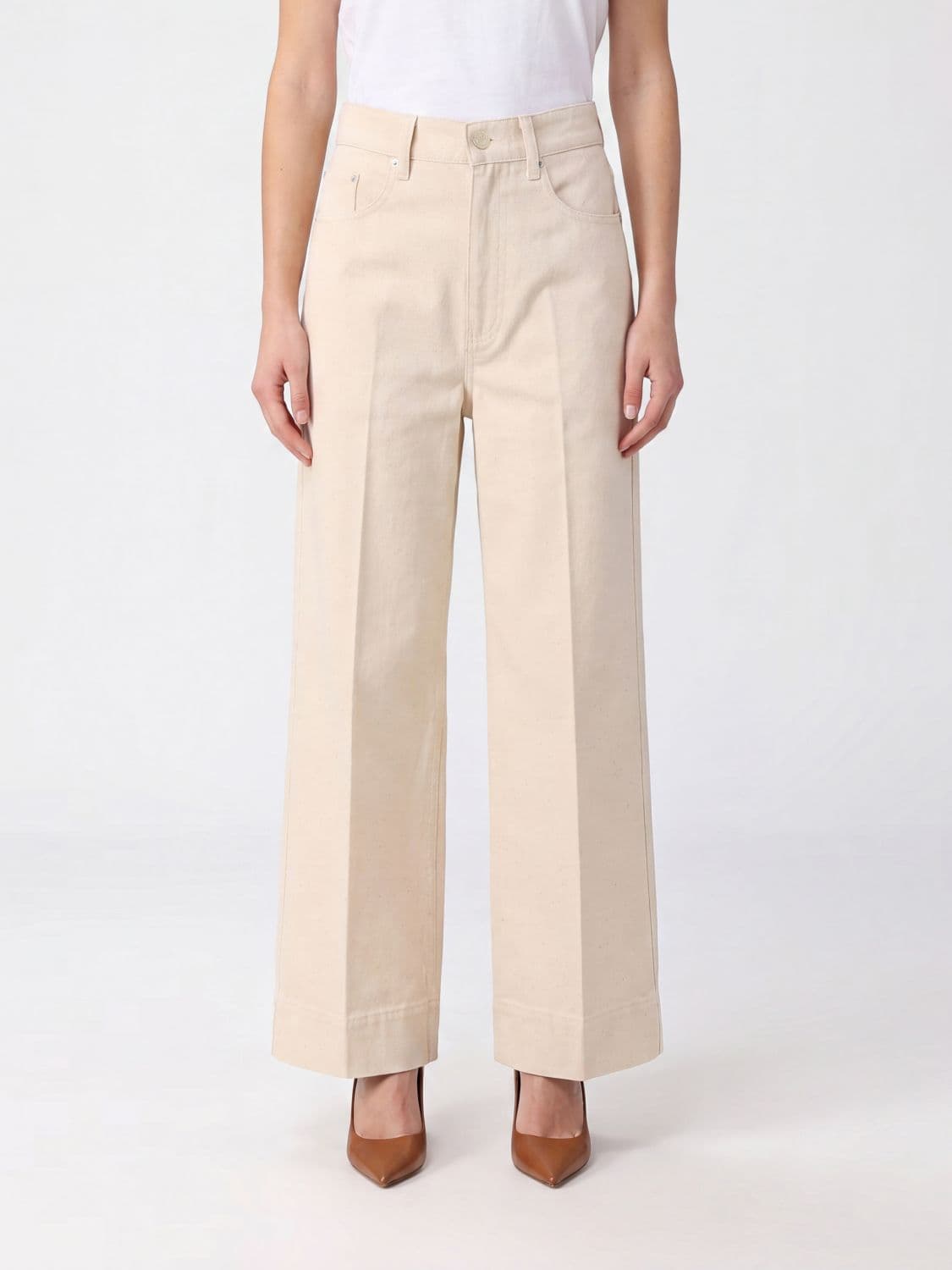 A.p.c. A. P.C. Thelma High-Waisted 5-Pocket Cotton Denim Wide-Leg Jeans