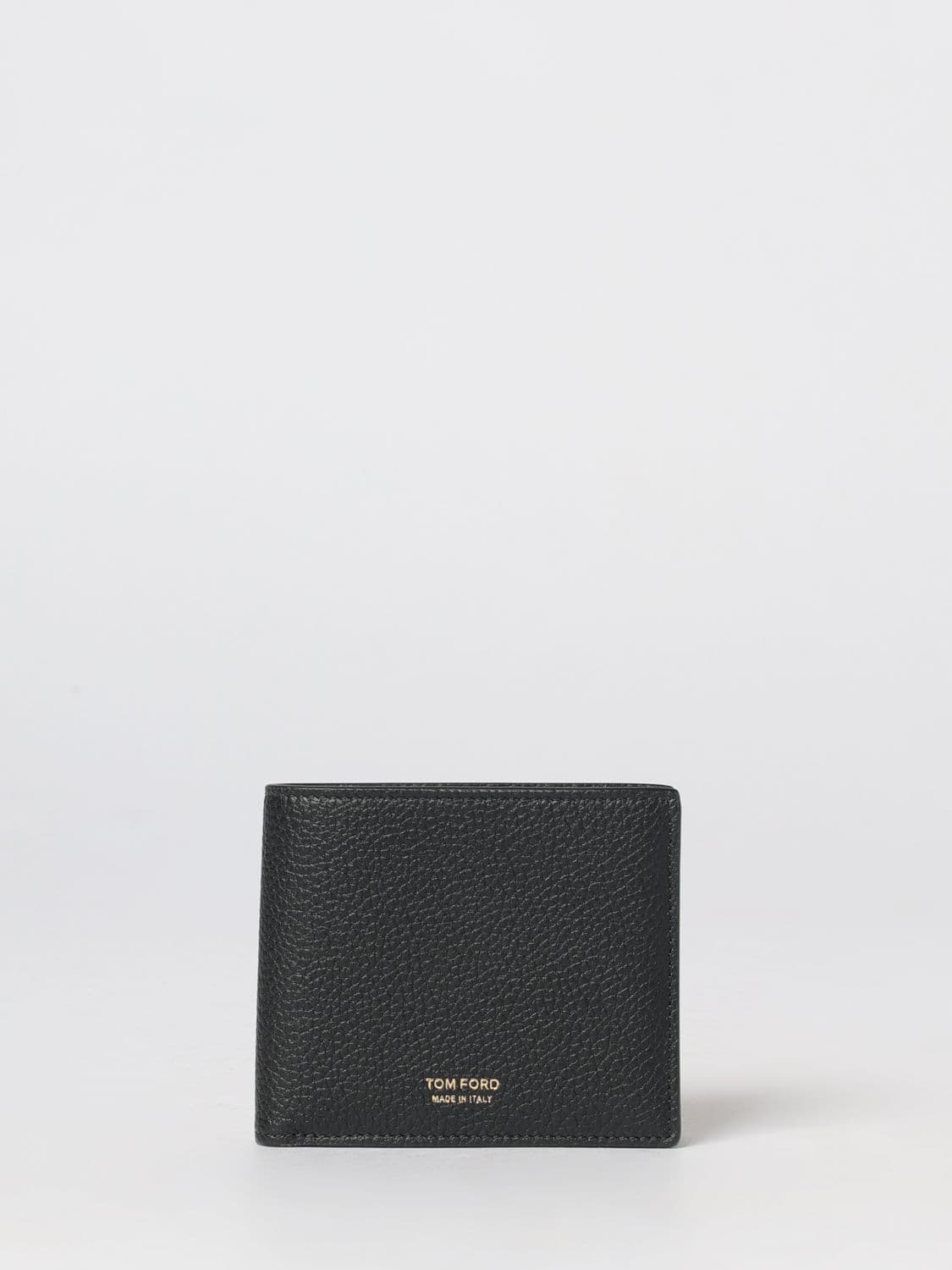 Tom Ford Grained Calfskin Bifold Wallet with Laminated Logo