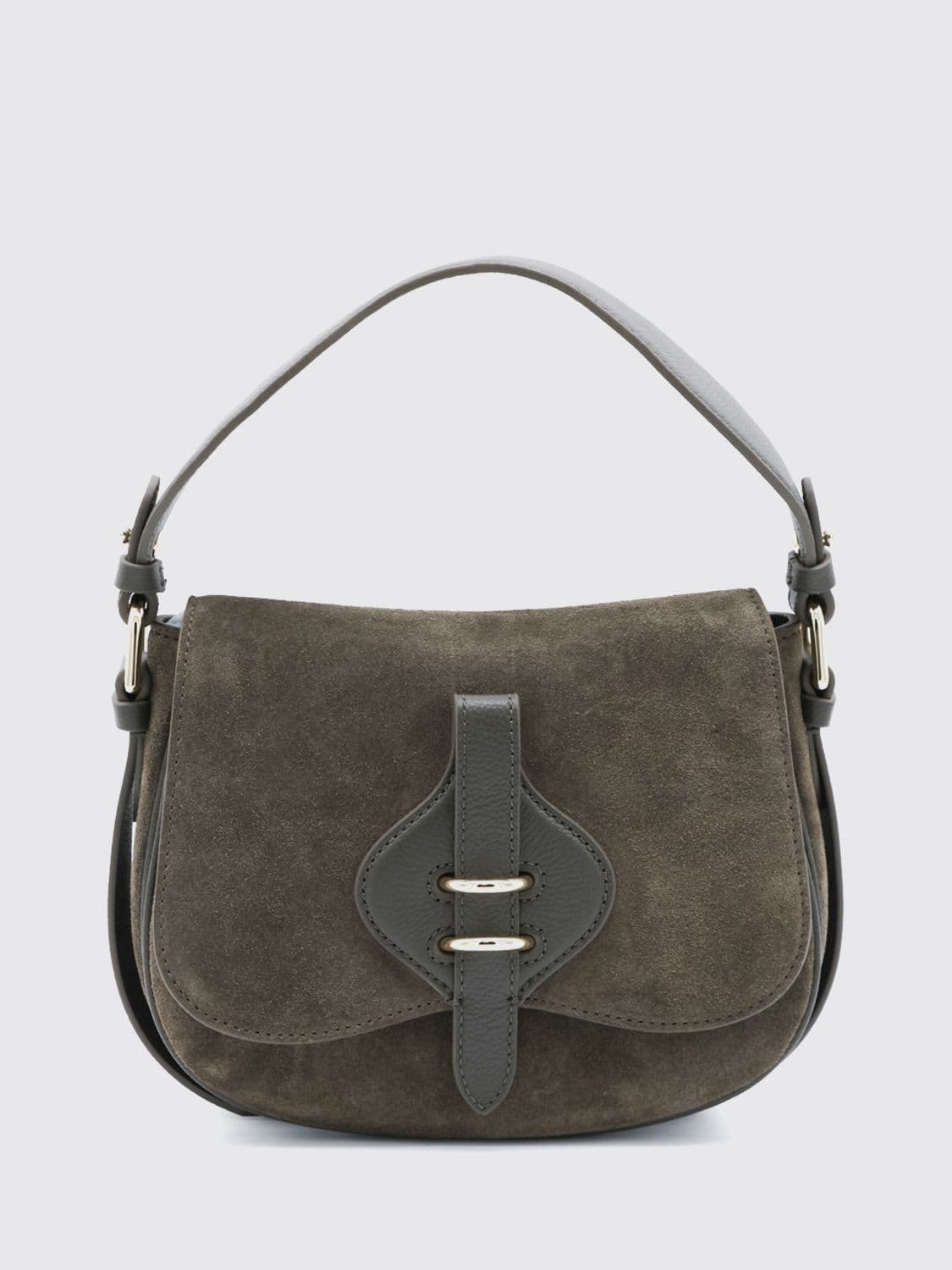 Coccinelle Mavery Mini Grained Leather Shoulder Bag with Strap · OS