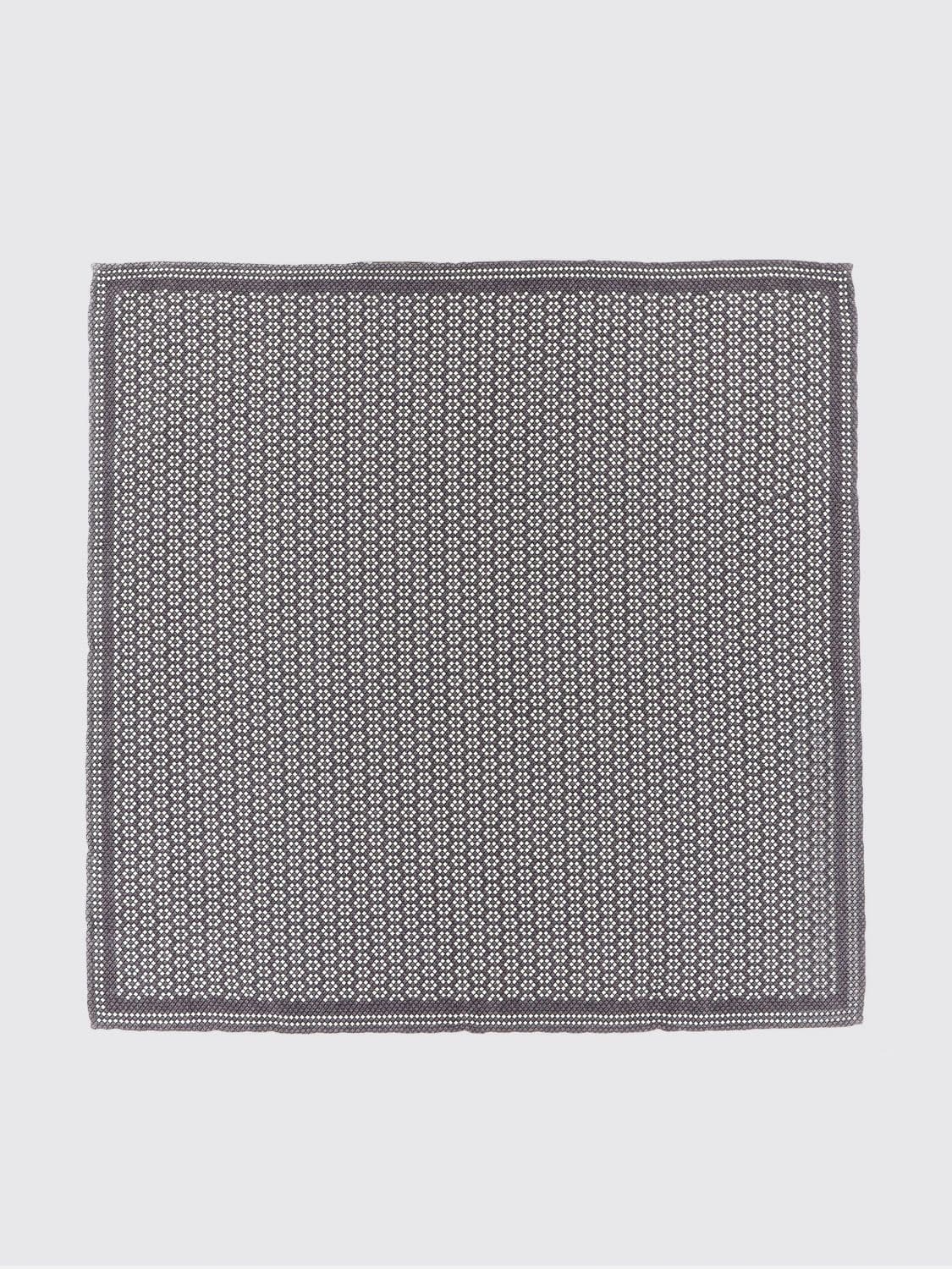 Brunello Cucinelli Abstract Print Pure Silk Pocket Square · OS