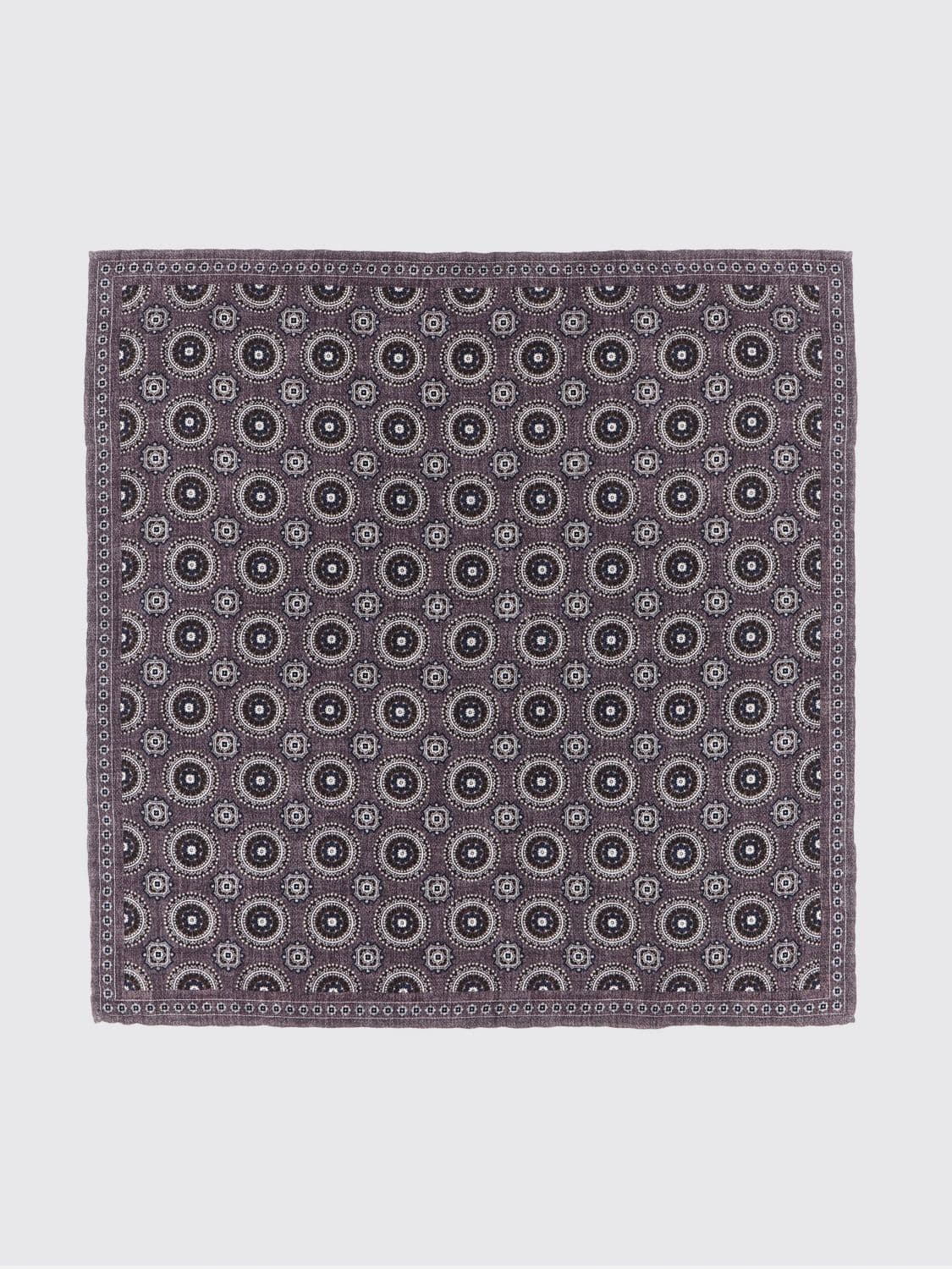 Brunello Cucinelli Abstract Print Pure Silk Pocket Square