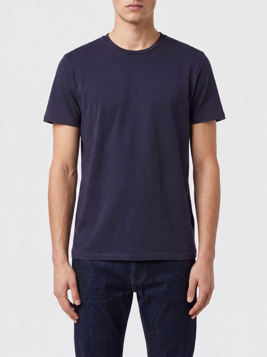 Diesel Slim Fit Crew Neck T-shirt in Cotton and Lyocell Blend