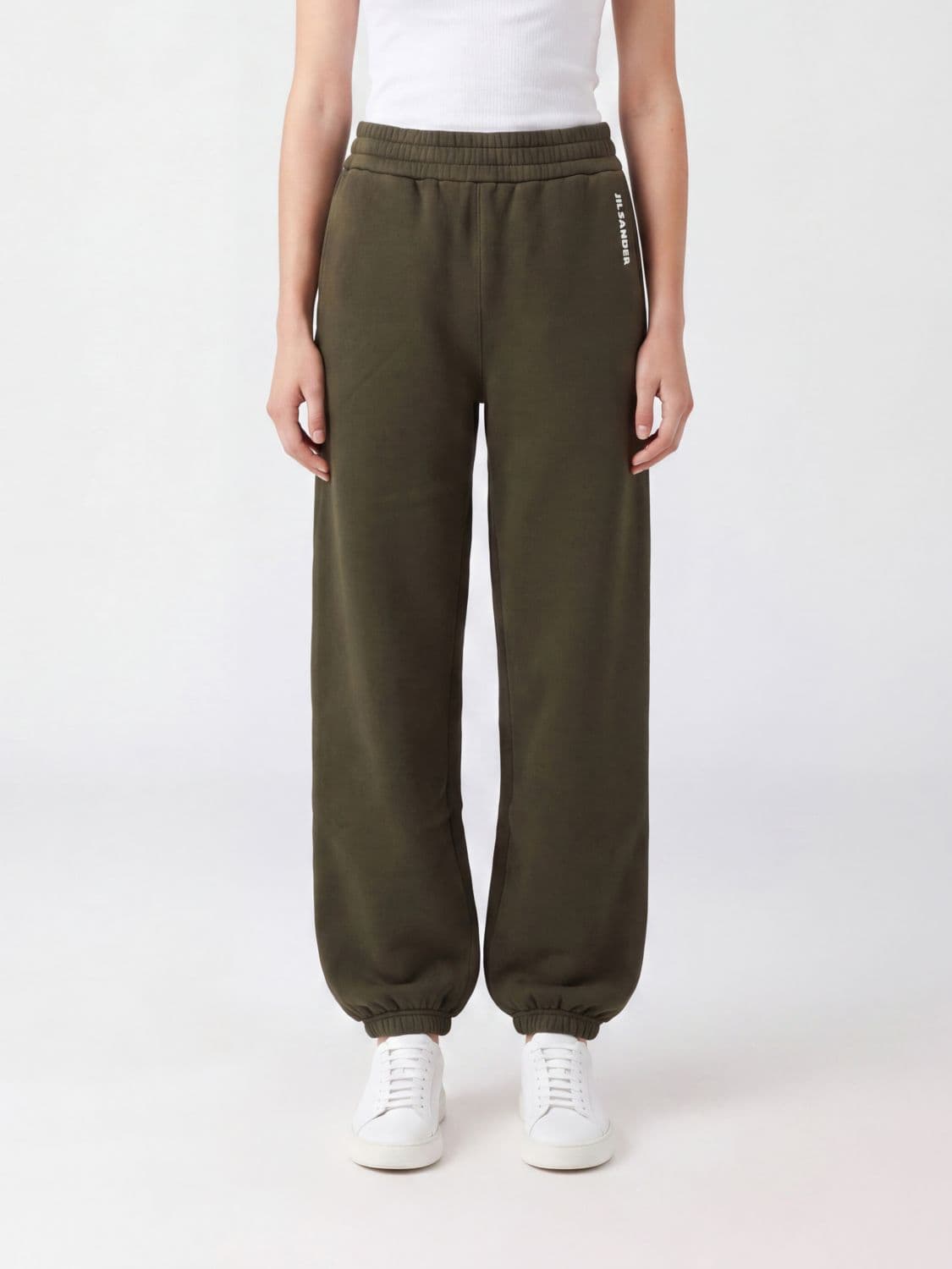 Jil Sander Straight-Leg Cotton Jogging Trousers with Elasticated Waistband