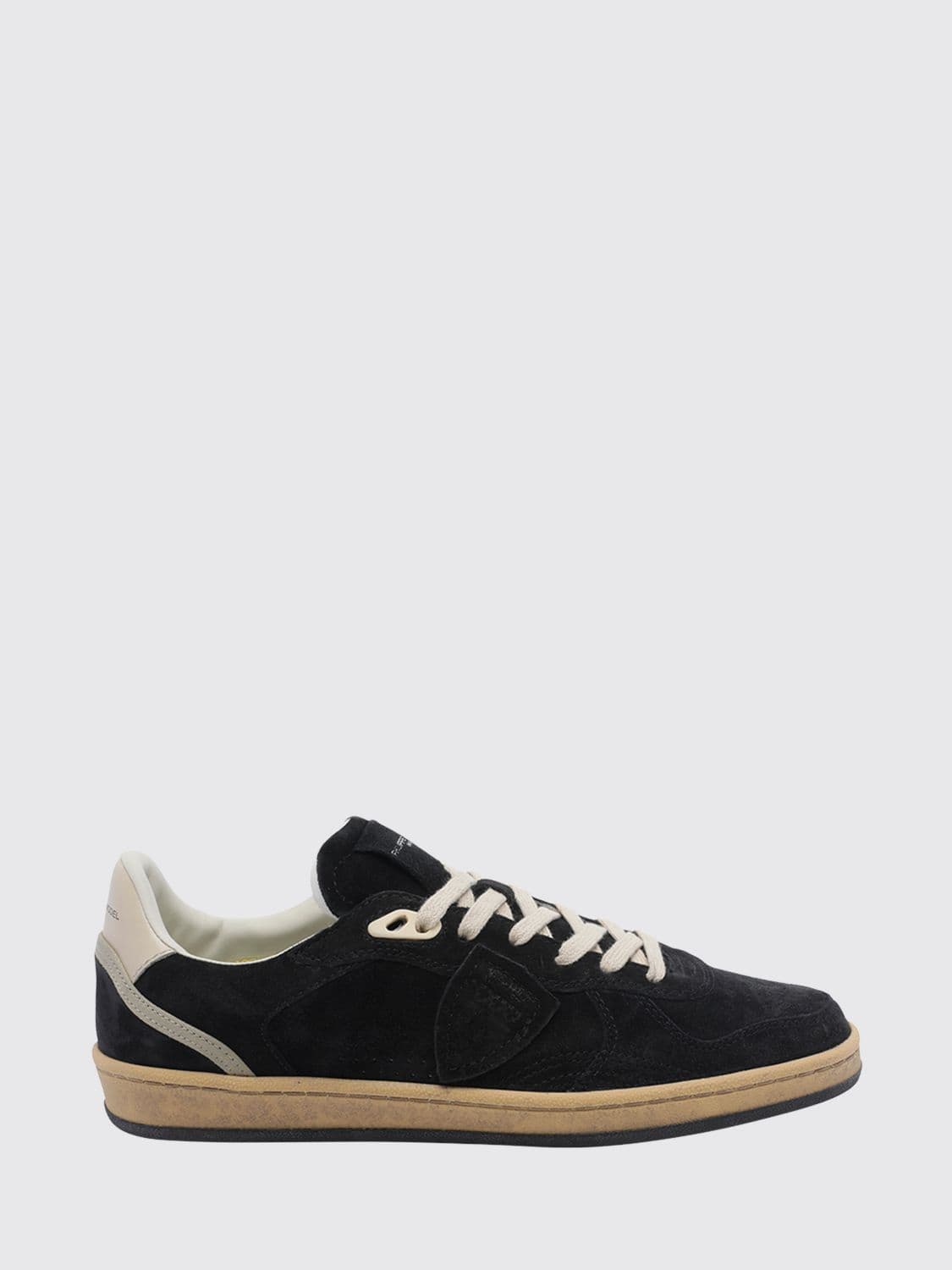 Philippe Model Pgal Suede Calfskin Low-Top Sneakers with Perforated Toe