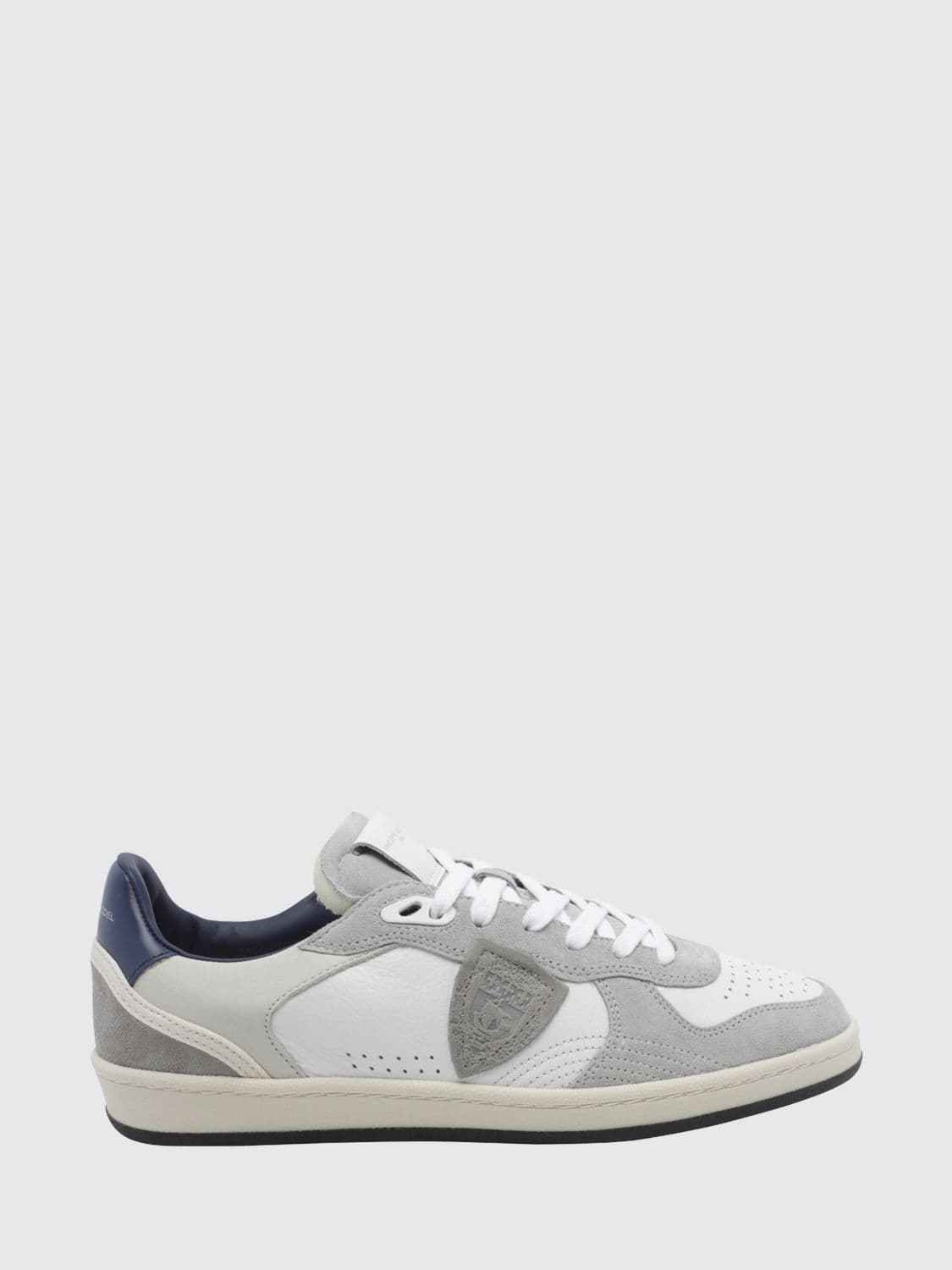 Philippe Model Pgal Suede Calfskin Low-Top Sneakers with Perforated Toe