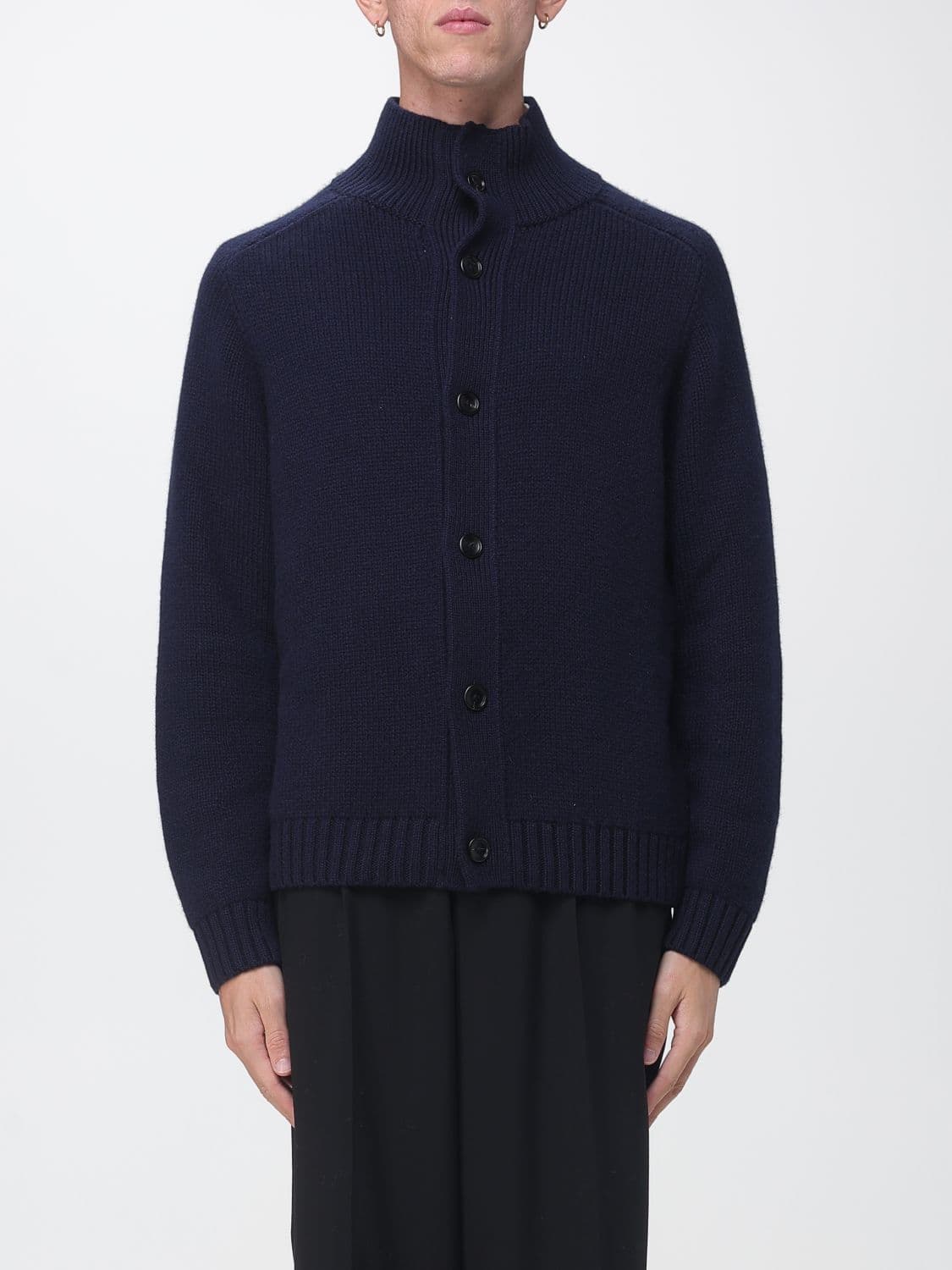 Tom Ford Pure Cashmere Turtleneck Cardigan with Button Closure