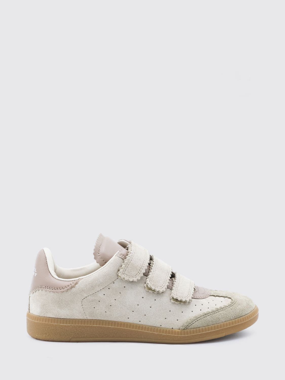 Isabel Marant Beth Suede Calfskin Low-Top Sneakers with Rear Logo
