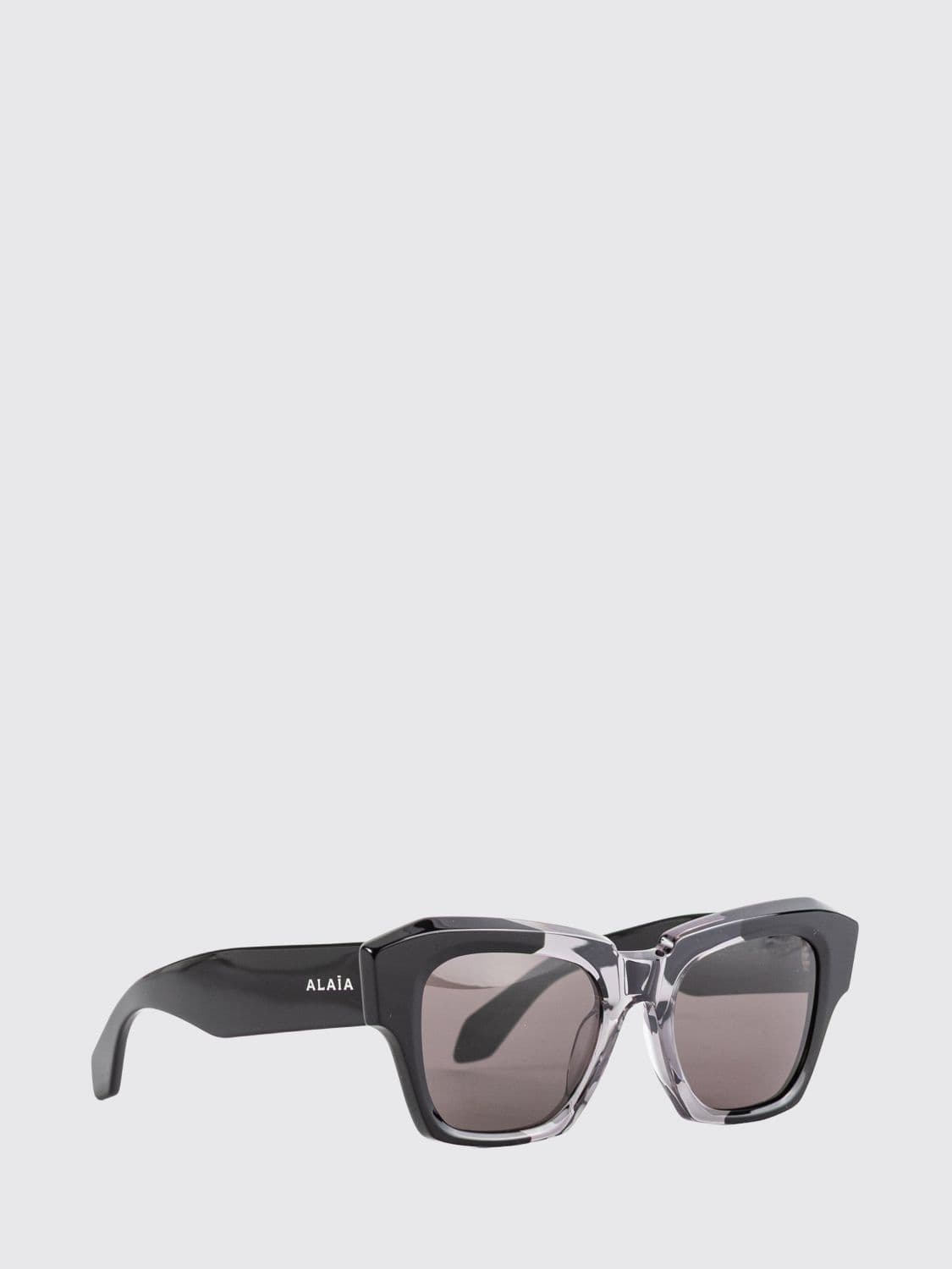 Alaïa Bicolour Acetate Cat-Eye Sunglasses with Tinted Lenses