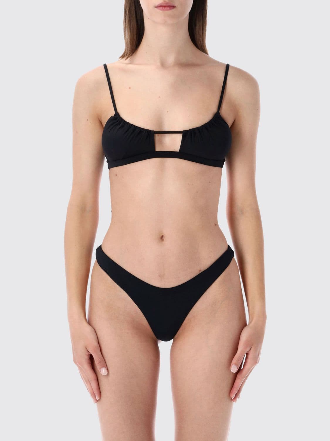 Matinee Animal Print Bikini Top with U-Neckline