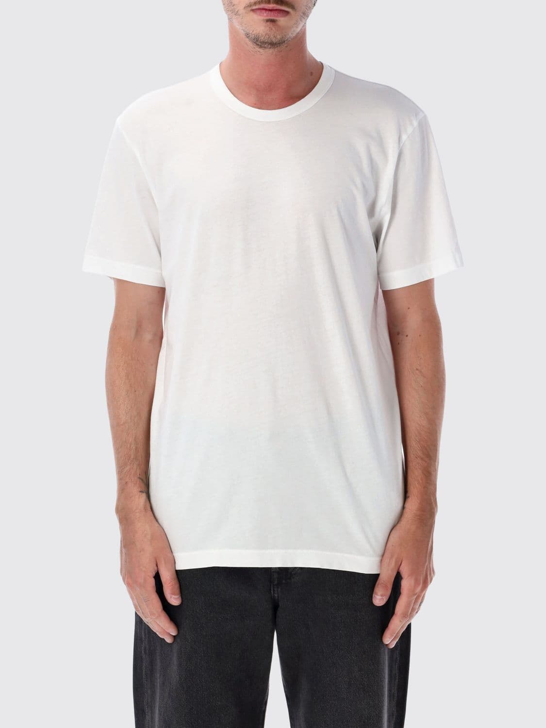 James Perse Short-Sleeved Cotton T-Shirt with Crew Neck