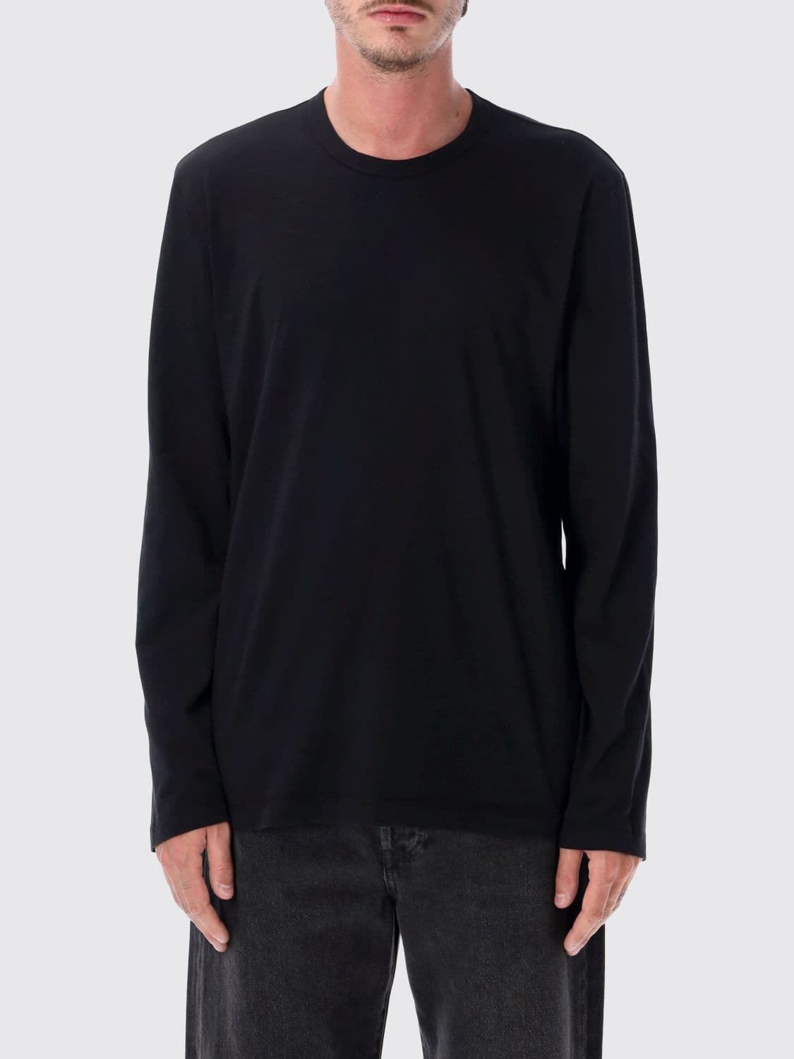 James Perse Long-Sleeved Cotton T-Shirt with Crew Neck